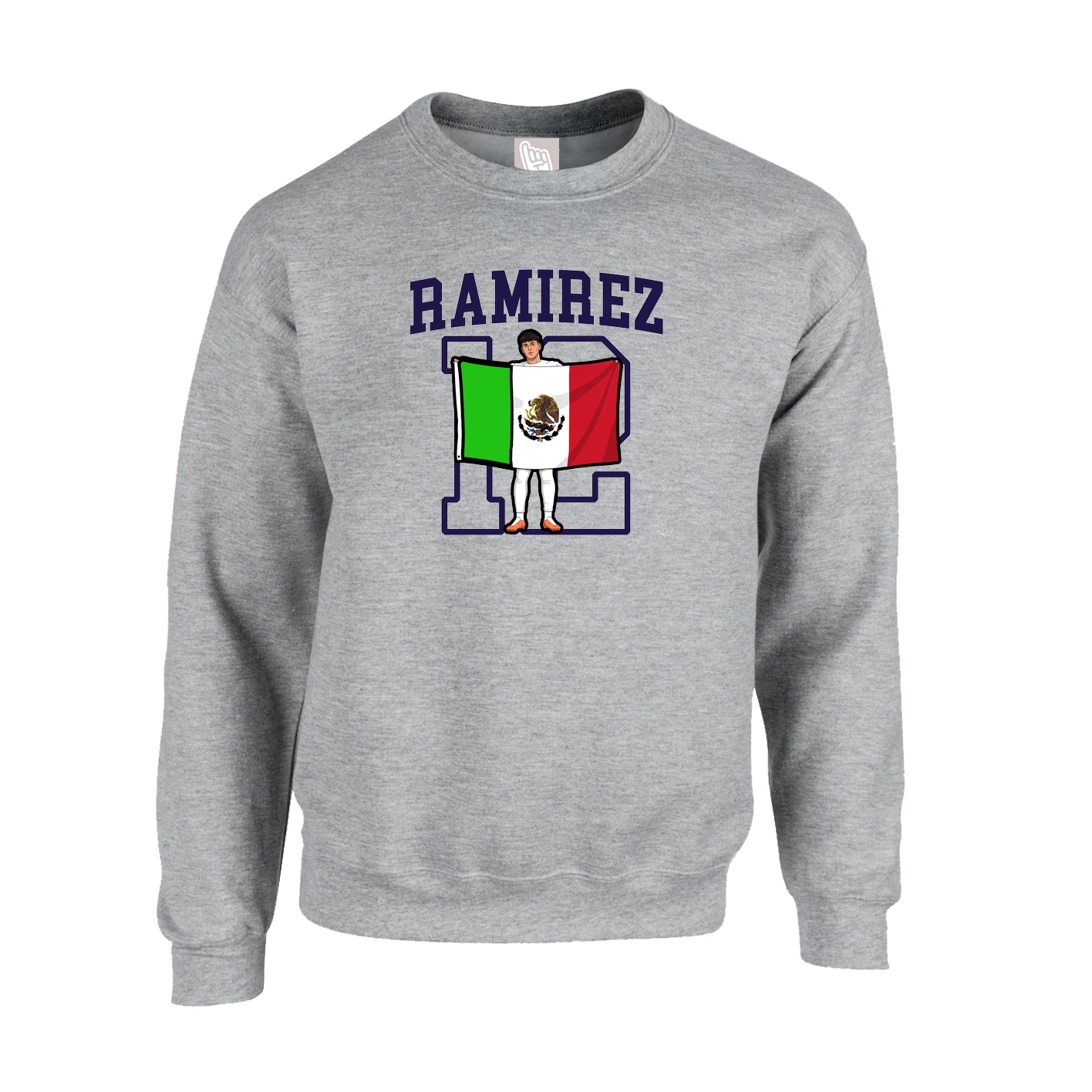 Fleece Crew — Shirsey in Grey