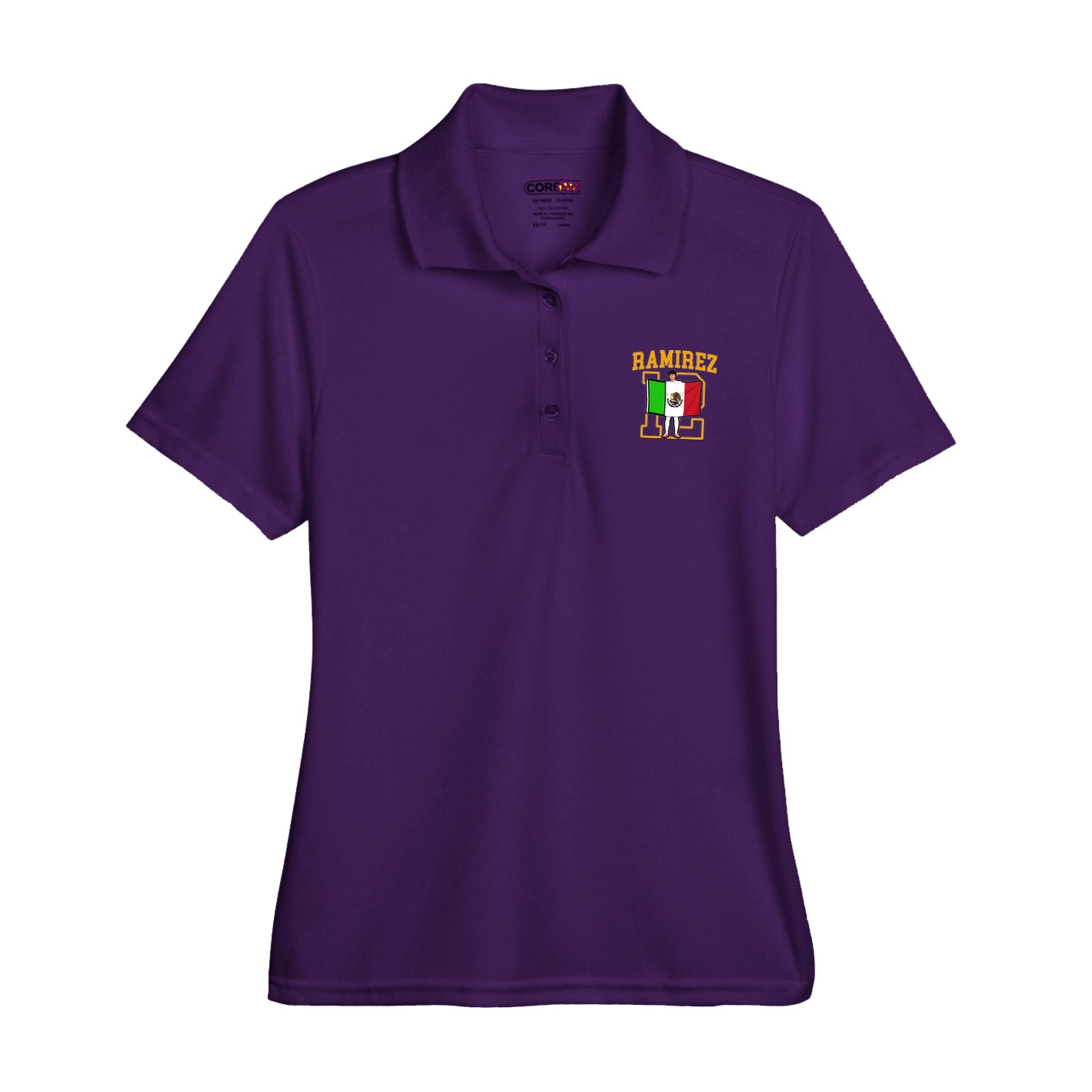 Womens Performance Polo — Shirsey in Purple