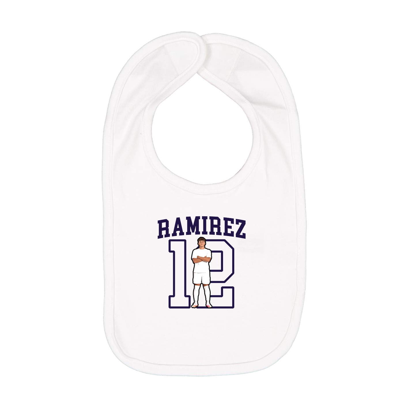 Infant Bib — Shirsey in White