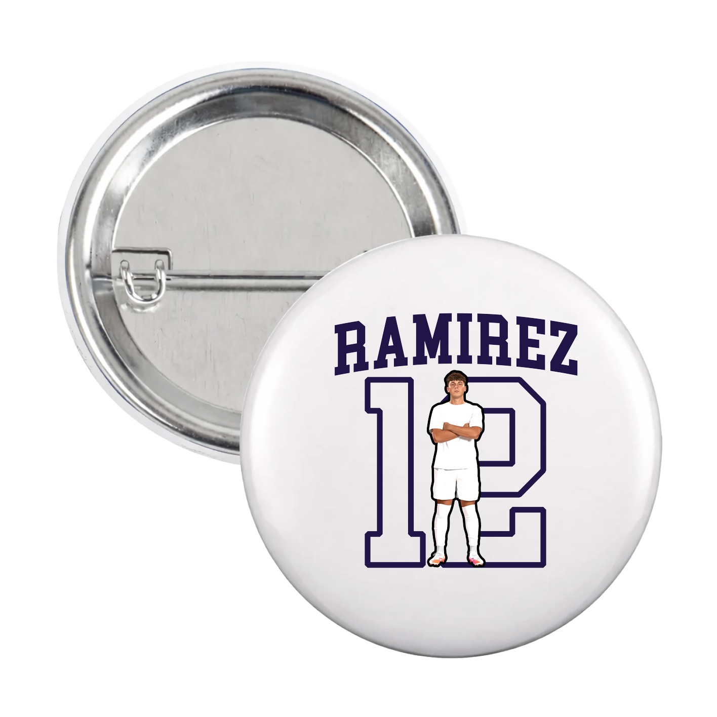 Game Day Button — Shirsey in White
