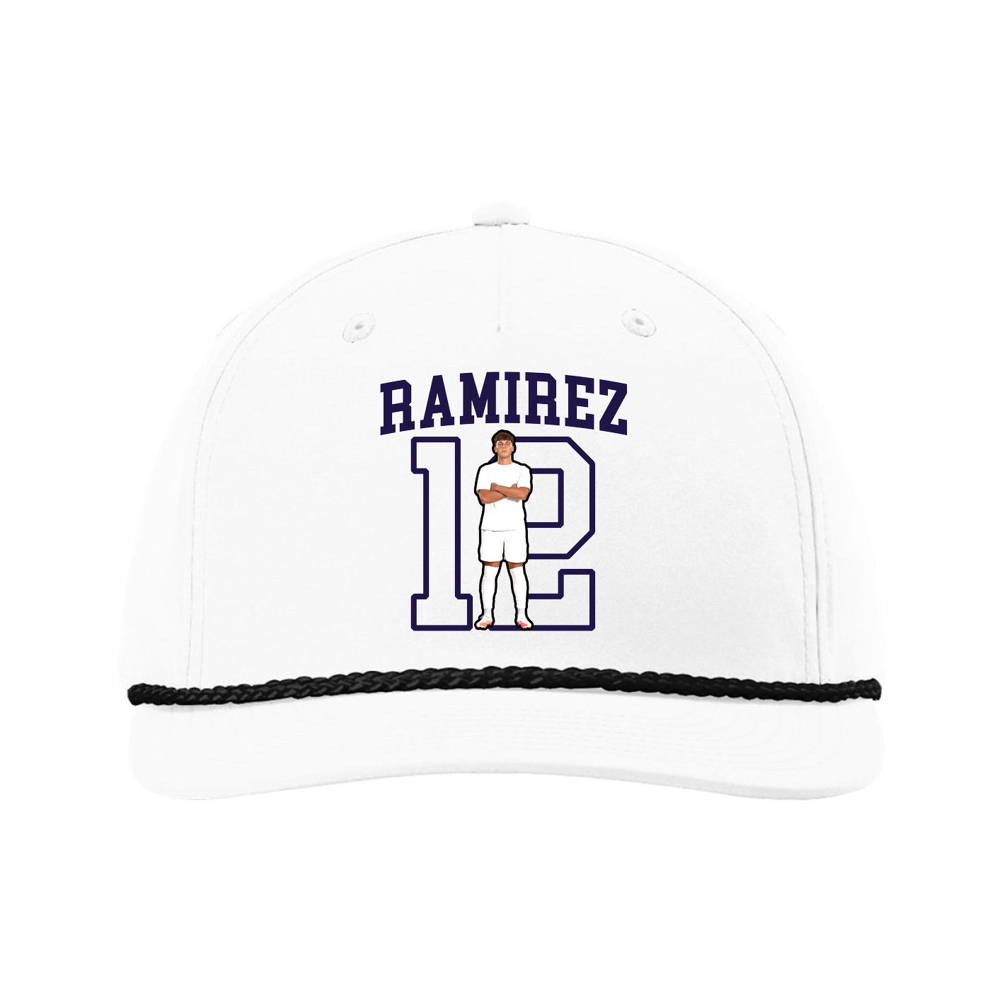 Five-Panel Classic Rope Cap — Shirsey in White