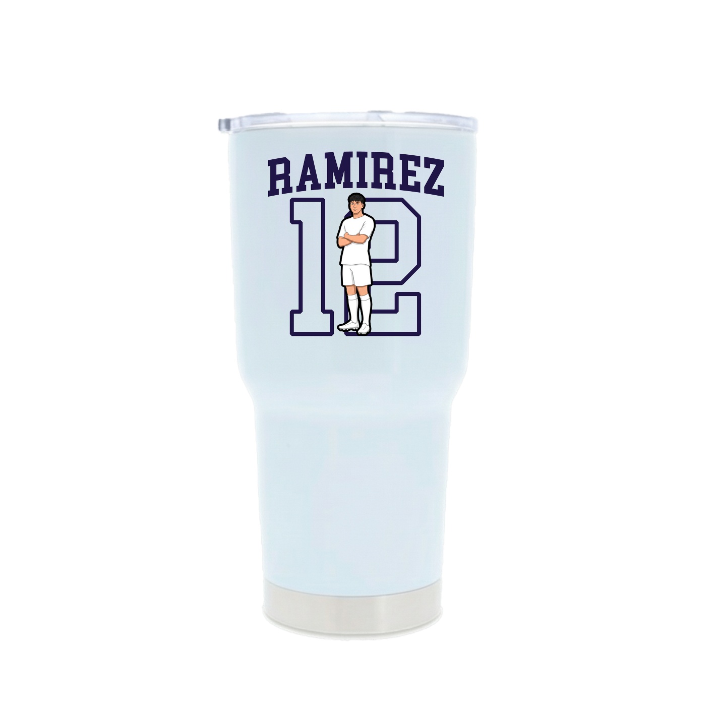 30oz Stainless Steel Tumbler — Shirsey in White