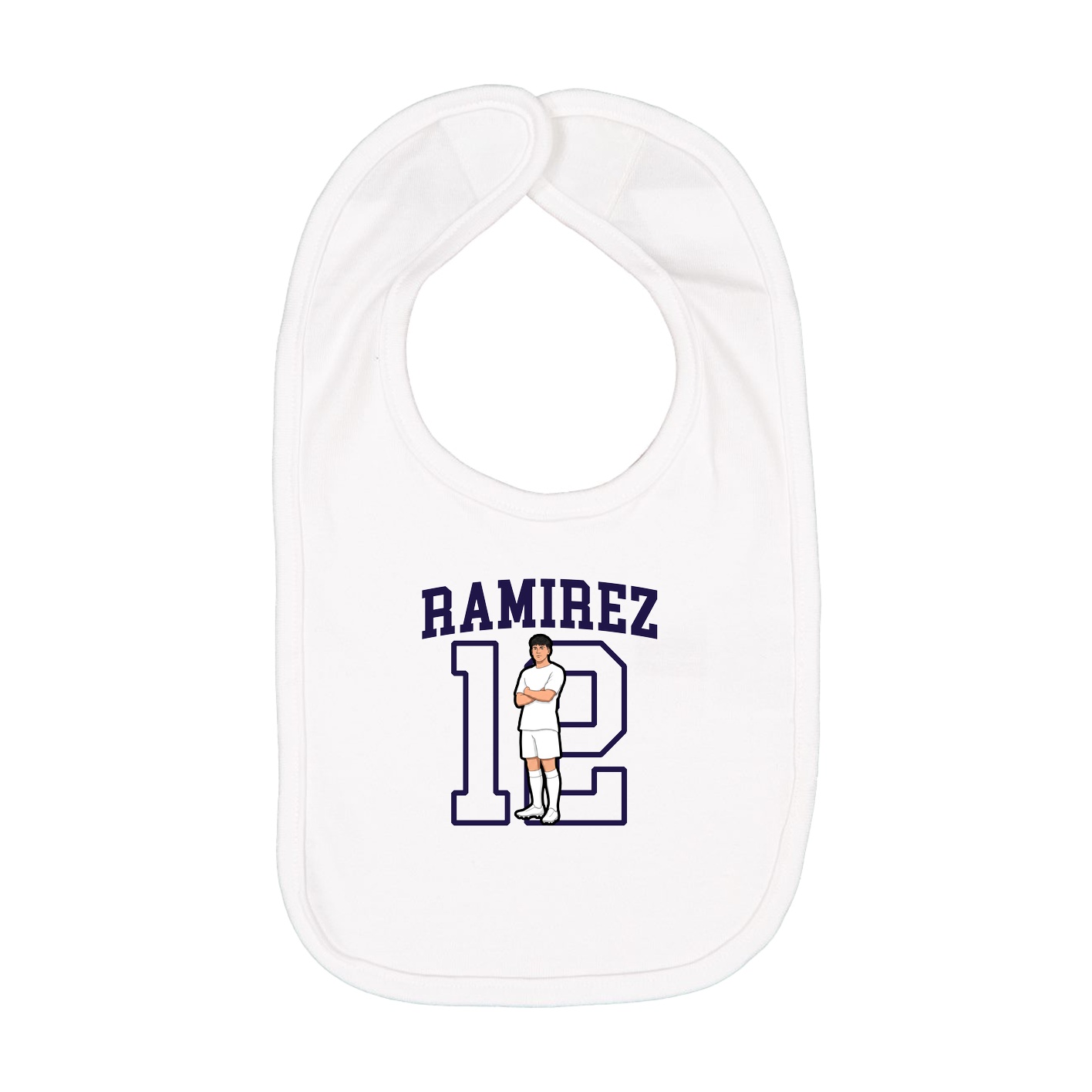 Infant Bib — Shirsey in White