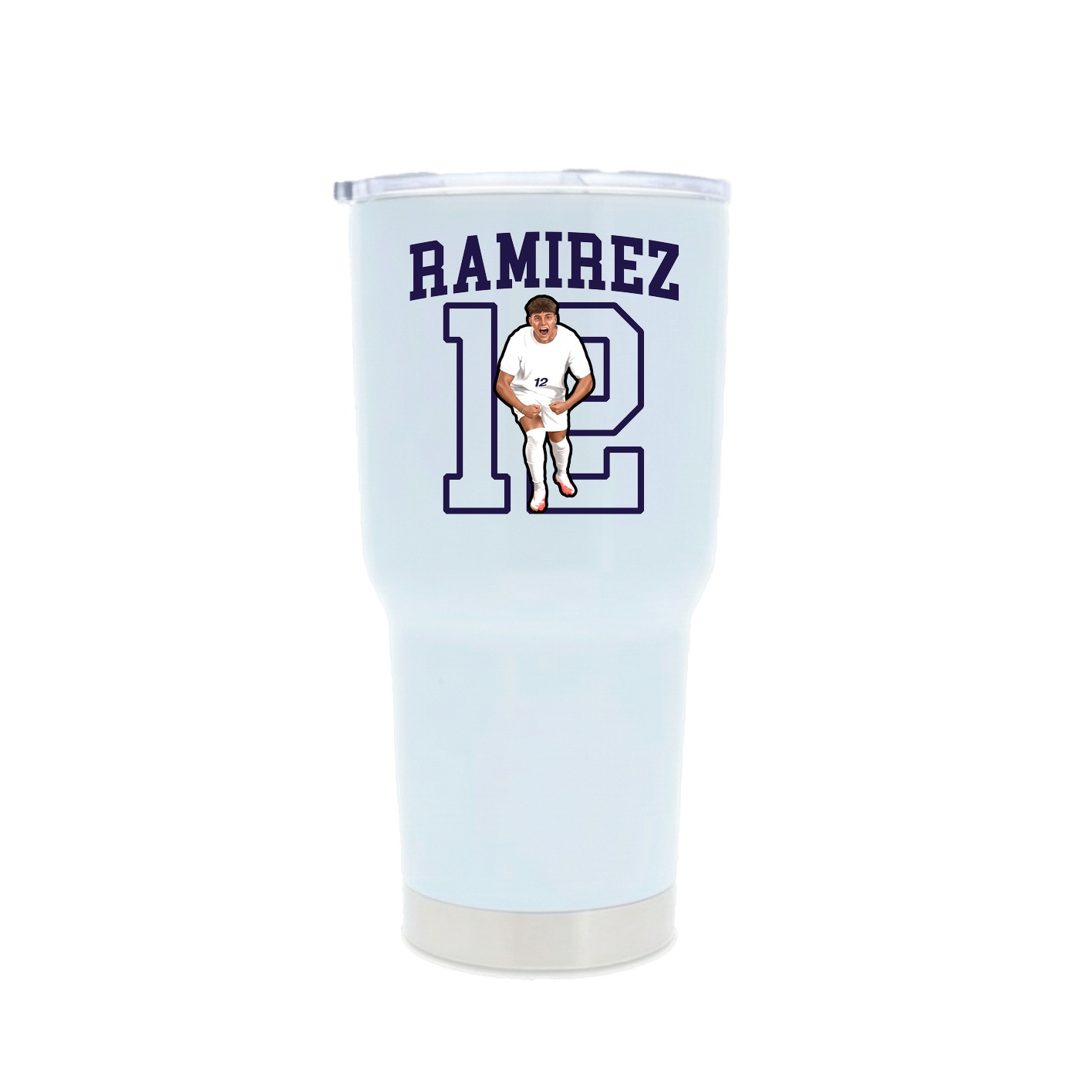 30oz Stainless Steel Tumbler — Shirsey in White