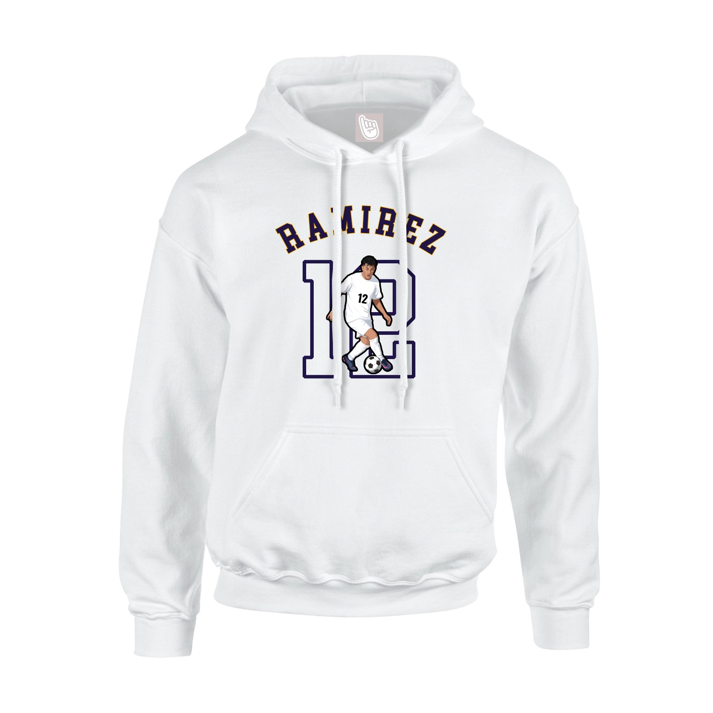 Youth Hoodie — Shirsey Arch in White