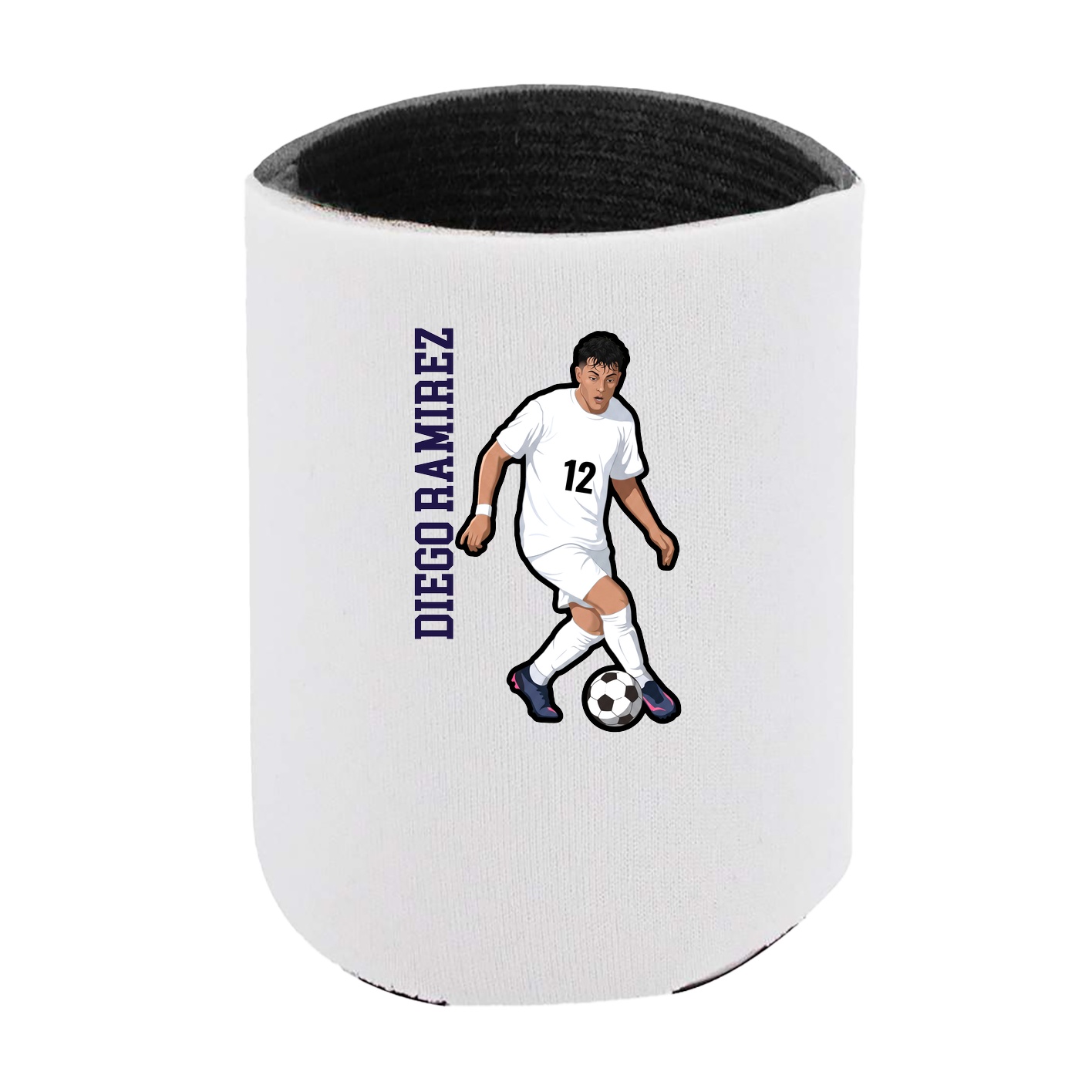 Can Holder — Name Vertical in White