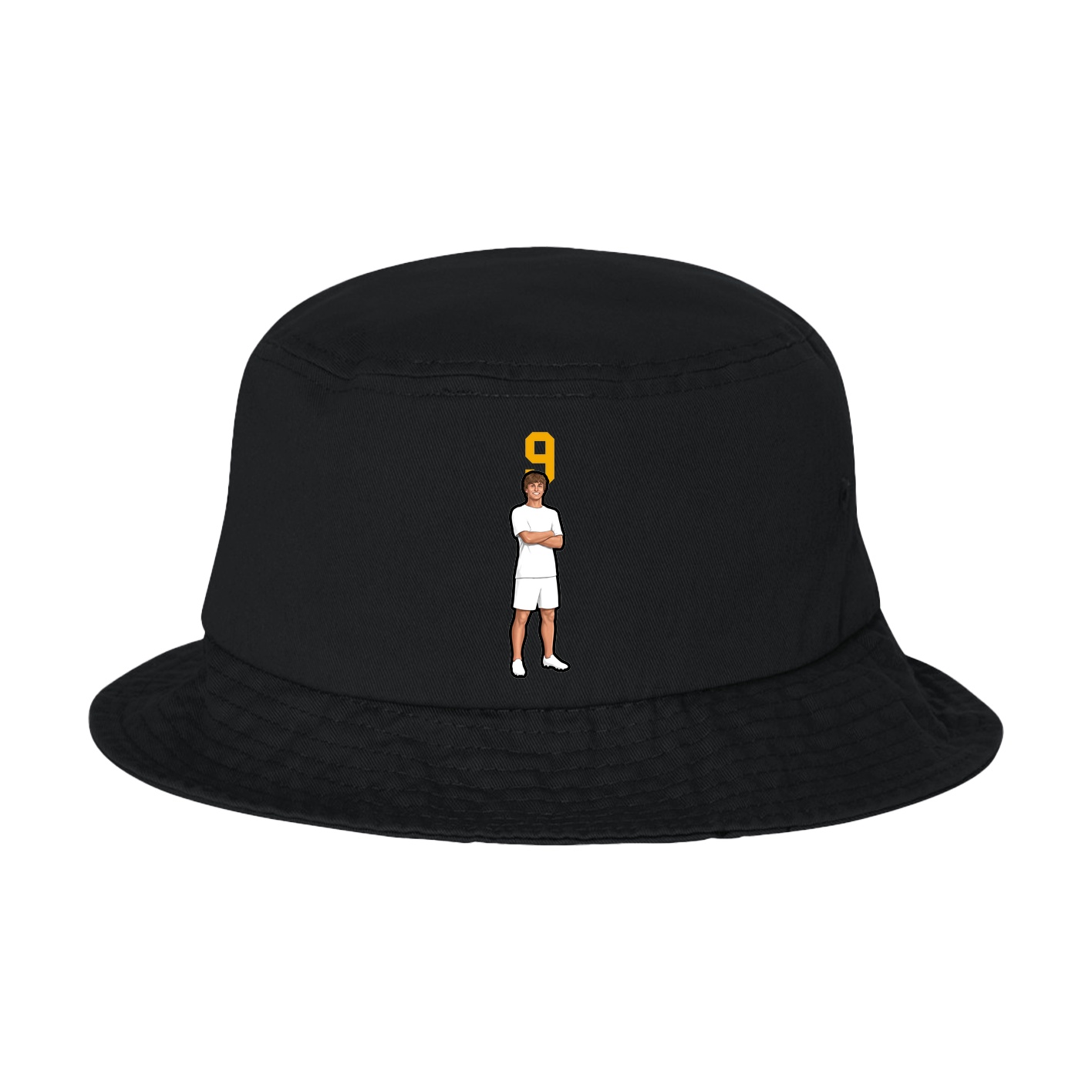 Bucket Cap — Number Top in Black