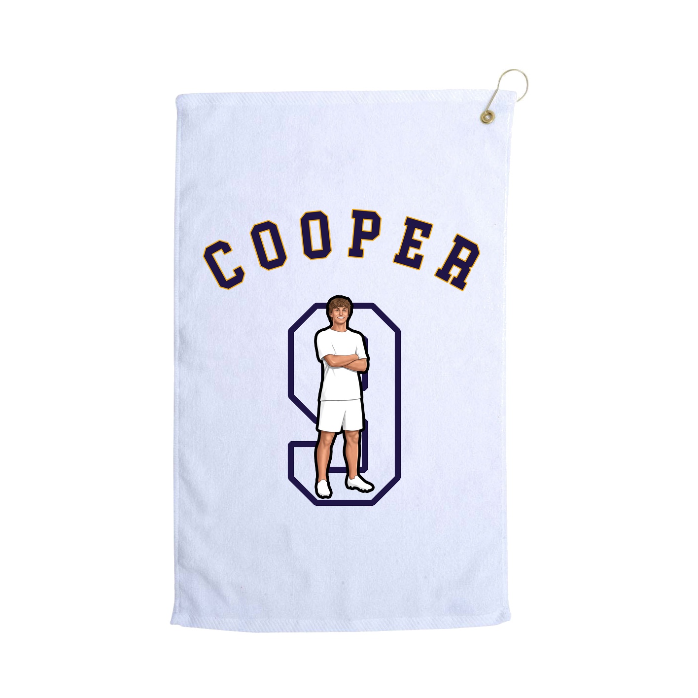 Golf Towel — Shirsey Arch in White