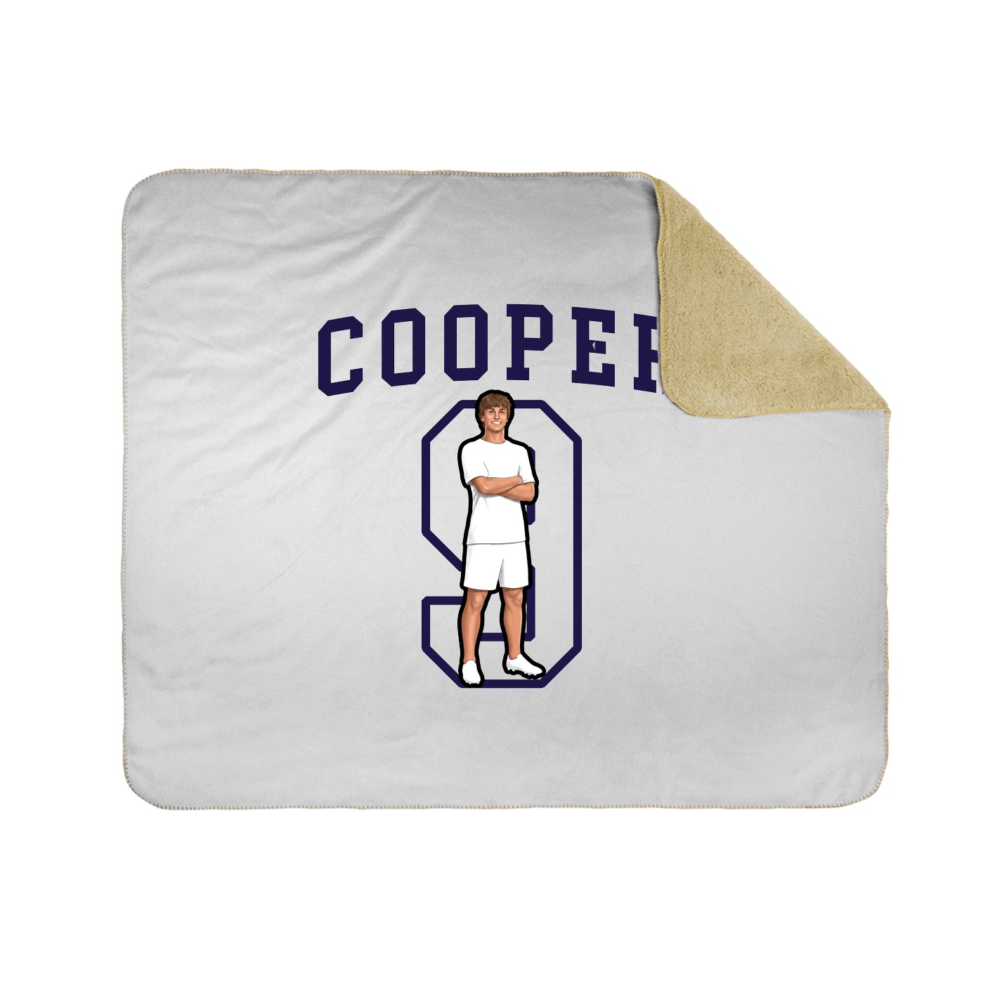 50x60 Sherpa Lined Throw Blanket
