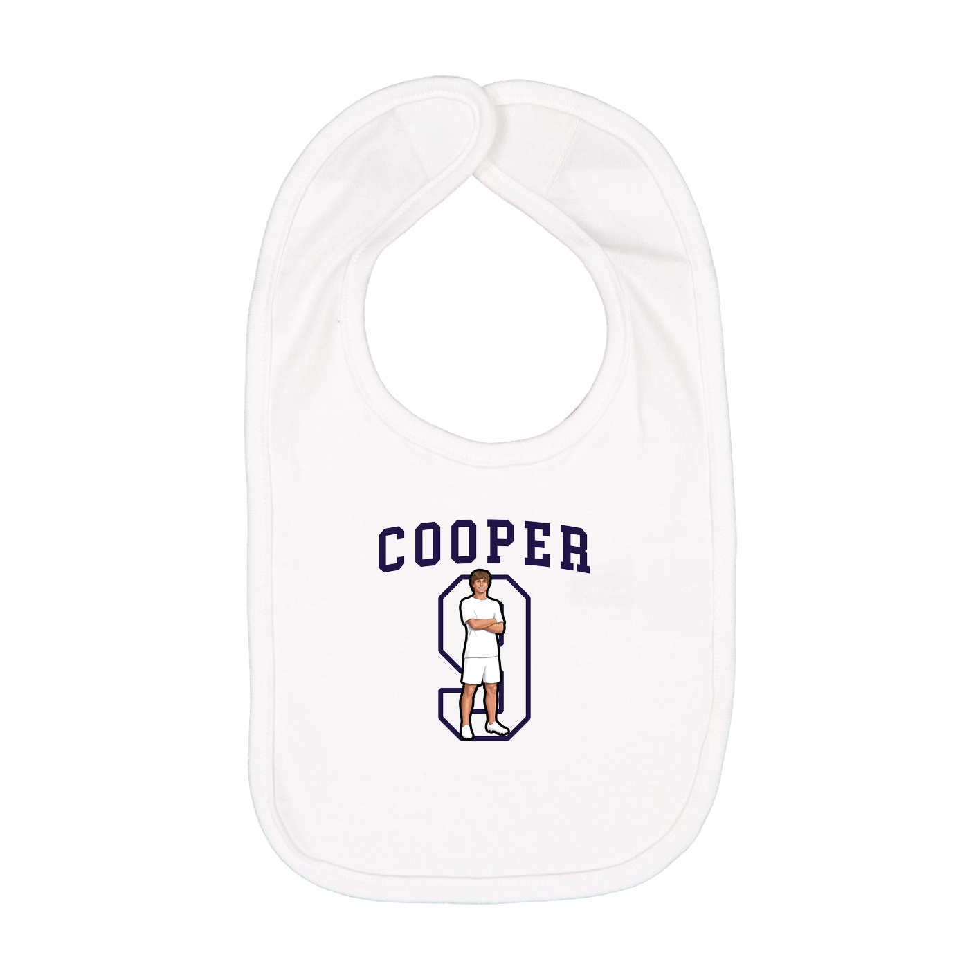 Infant Bib — Shirsey in White