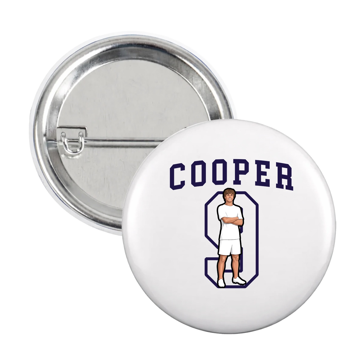 Game Day Button — Shirsey in White
