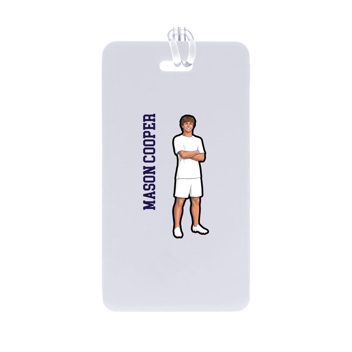 Bag Tag — Name Vertical in Classic