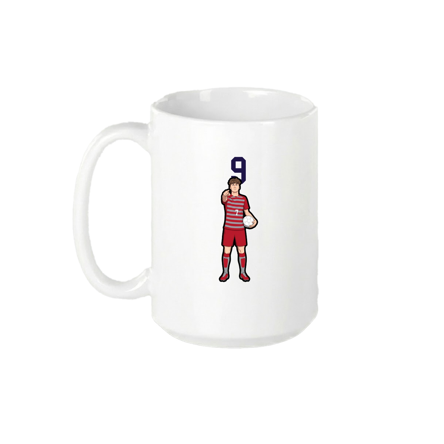15oz Coffee Mug — Number Top in White