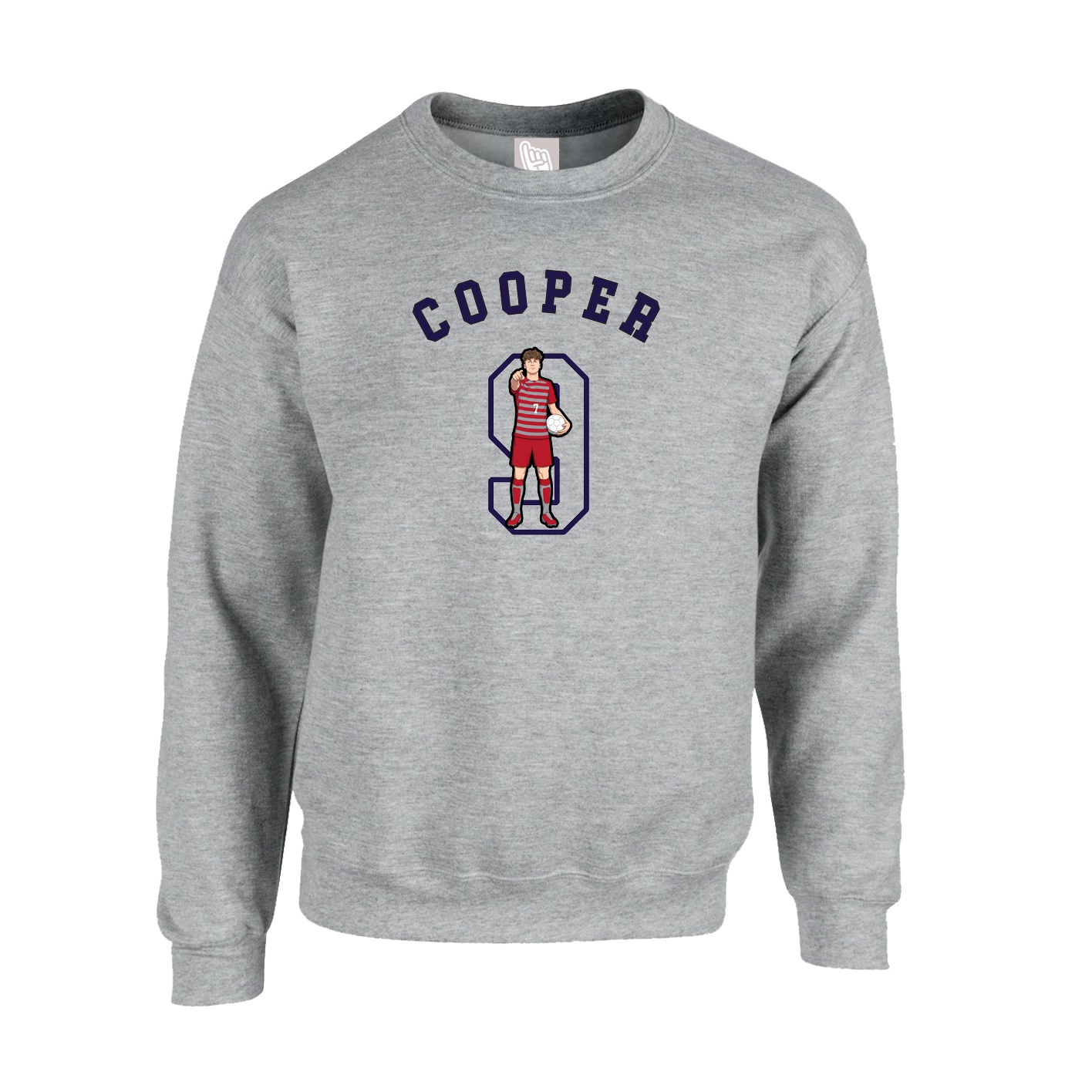 Fleece Crew — Shirsey Arch in Grey