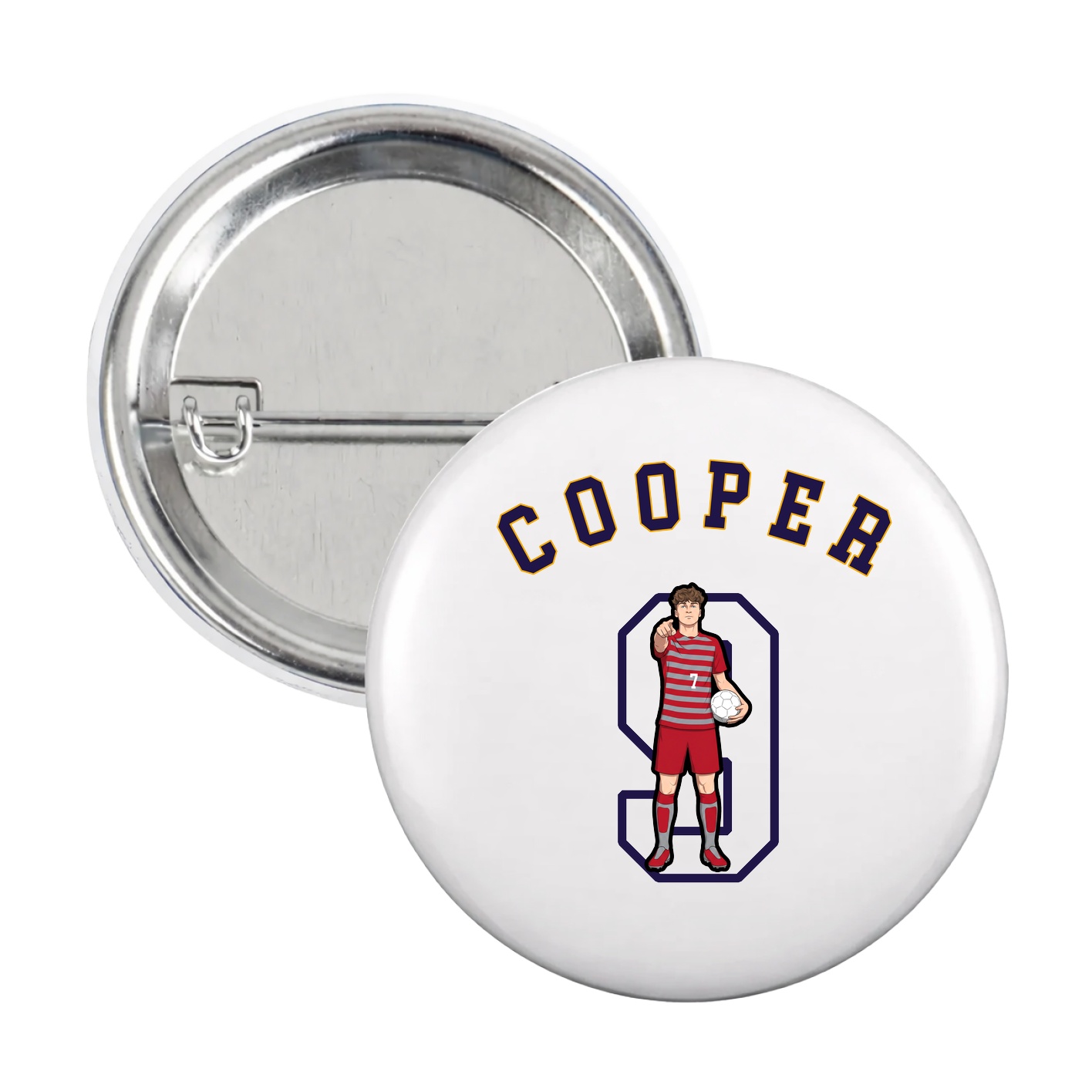 Game Day Button — Shirsey Arch in White