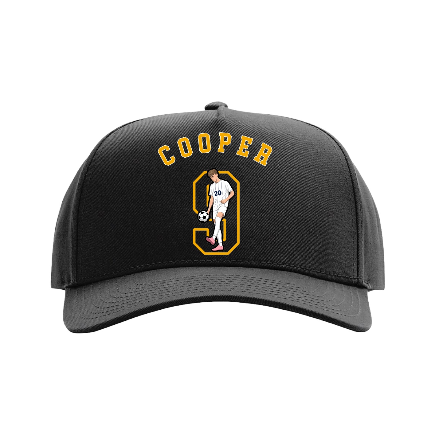 Full Fabric Five-Panel Champ Cap