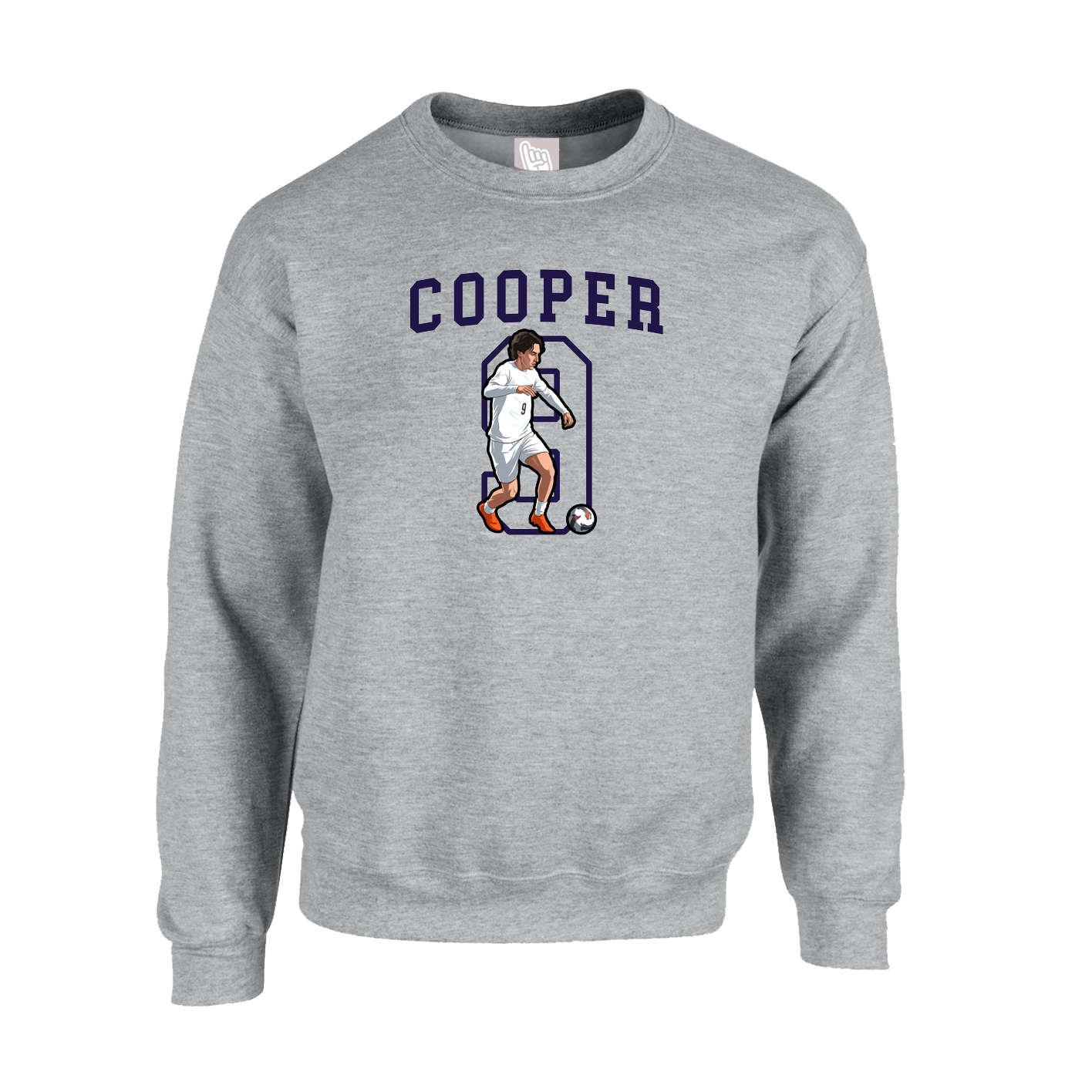 Fleece Crew — Shirsey in Grey