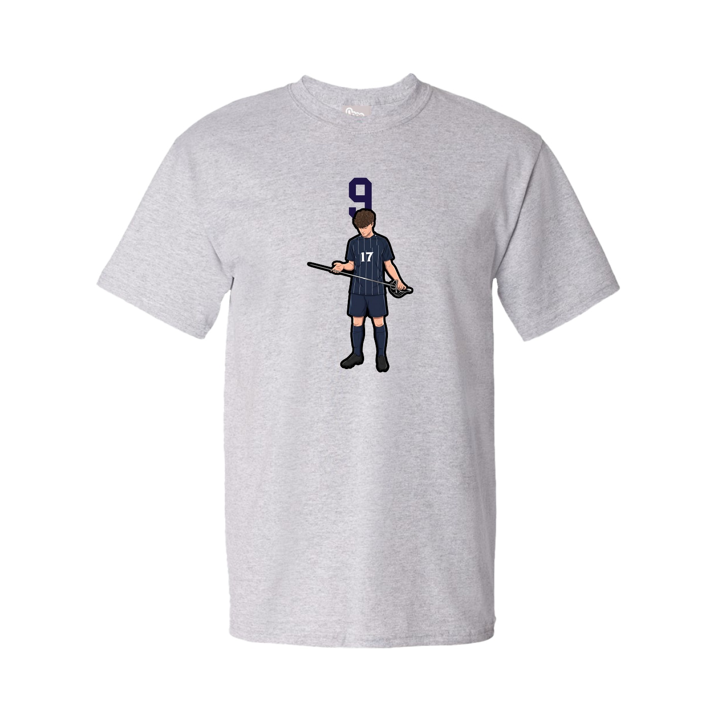 Tee — Number Top in Grey