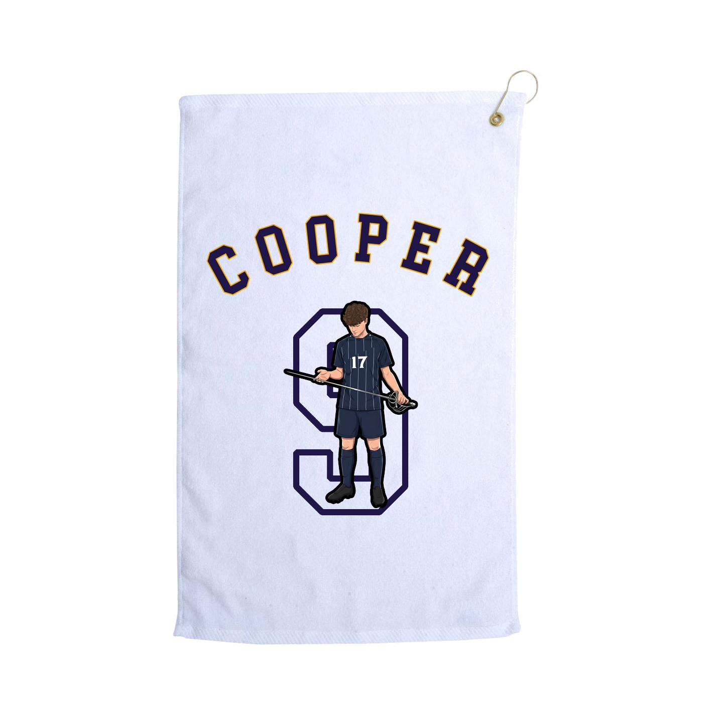 Golf Towel — Shirsey Arch in White