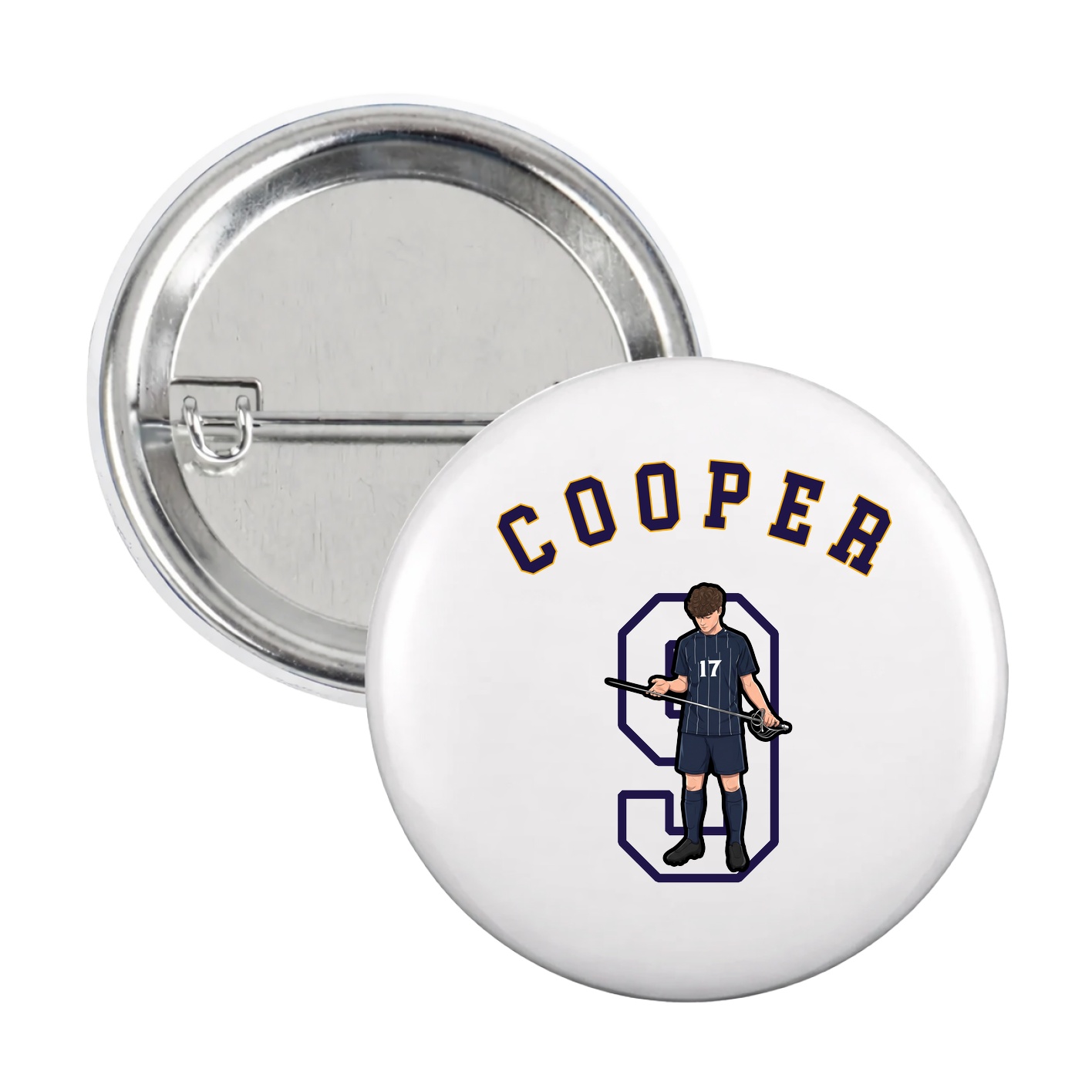 Game Day Button — Shirsey Arch in White