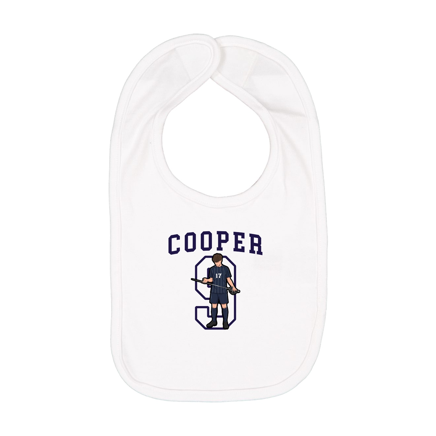 Infant Bib — Shirsey in White