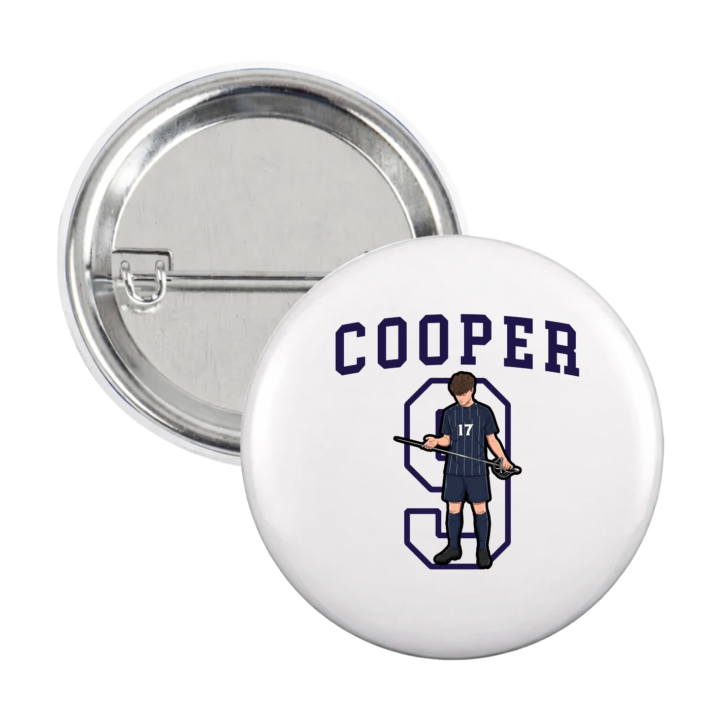 Game Day Button — Shirsey in White