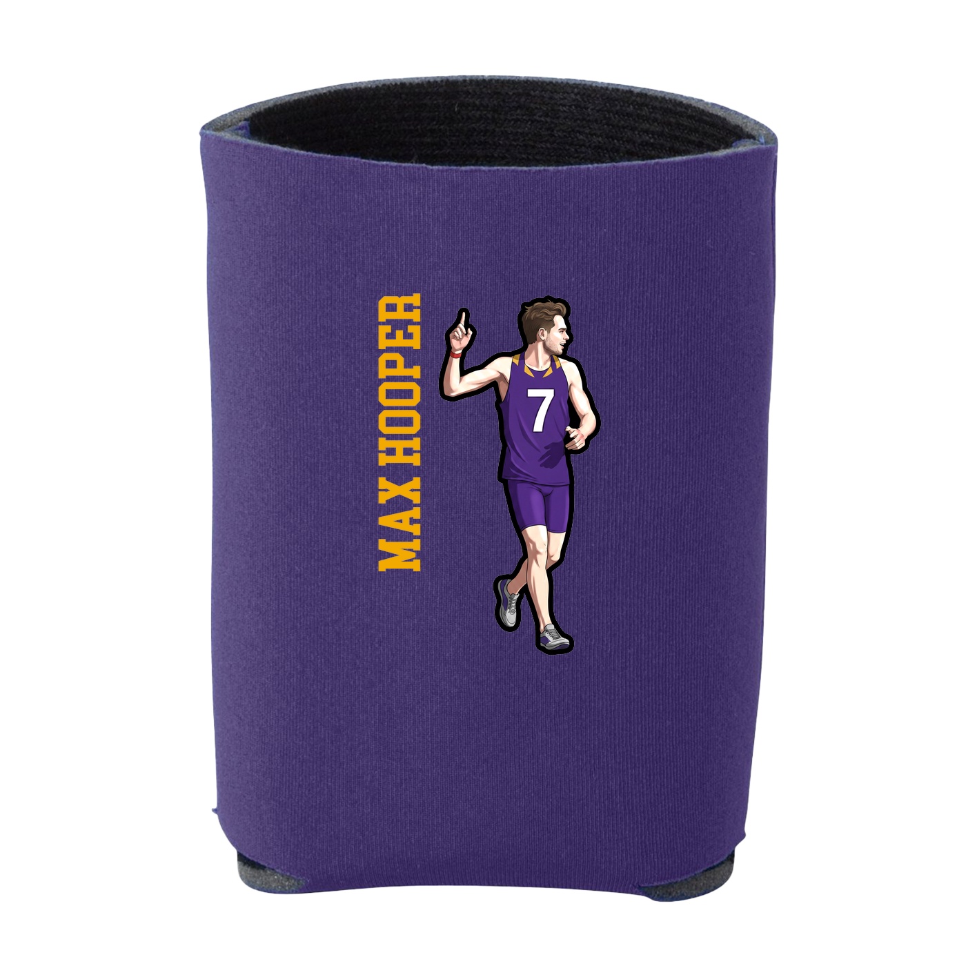 Can Holder — Name Vertical in Purple