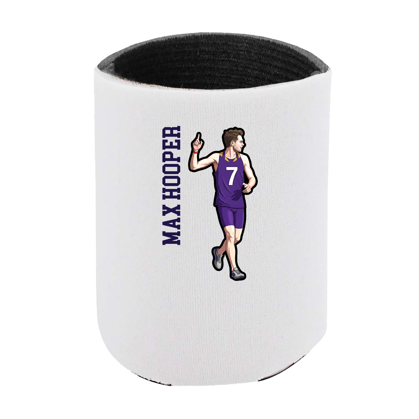 Can Holder — Name Vertical in White