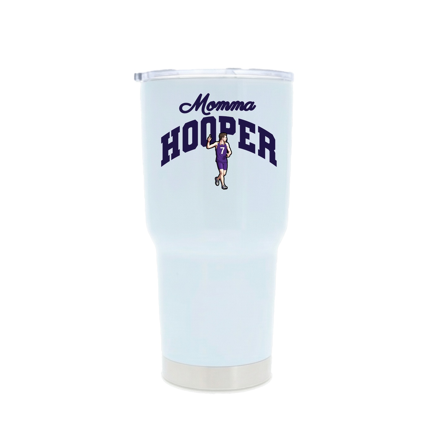 30oz Stainless Steel Tumbler — Mothers Day Arch in White