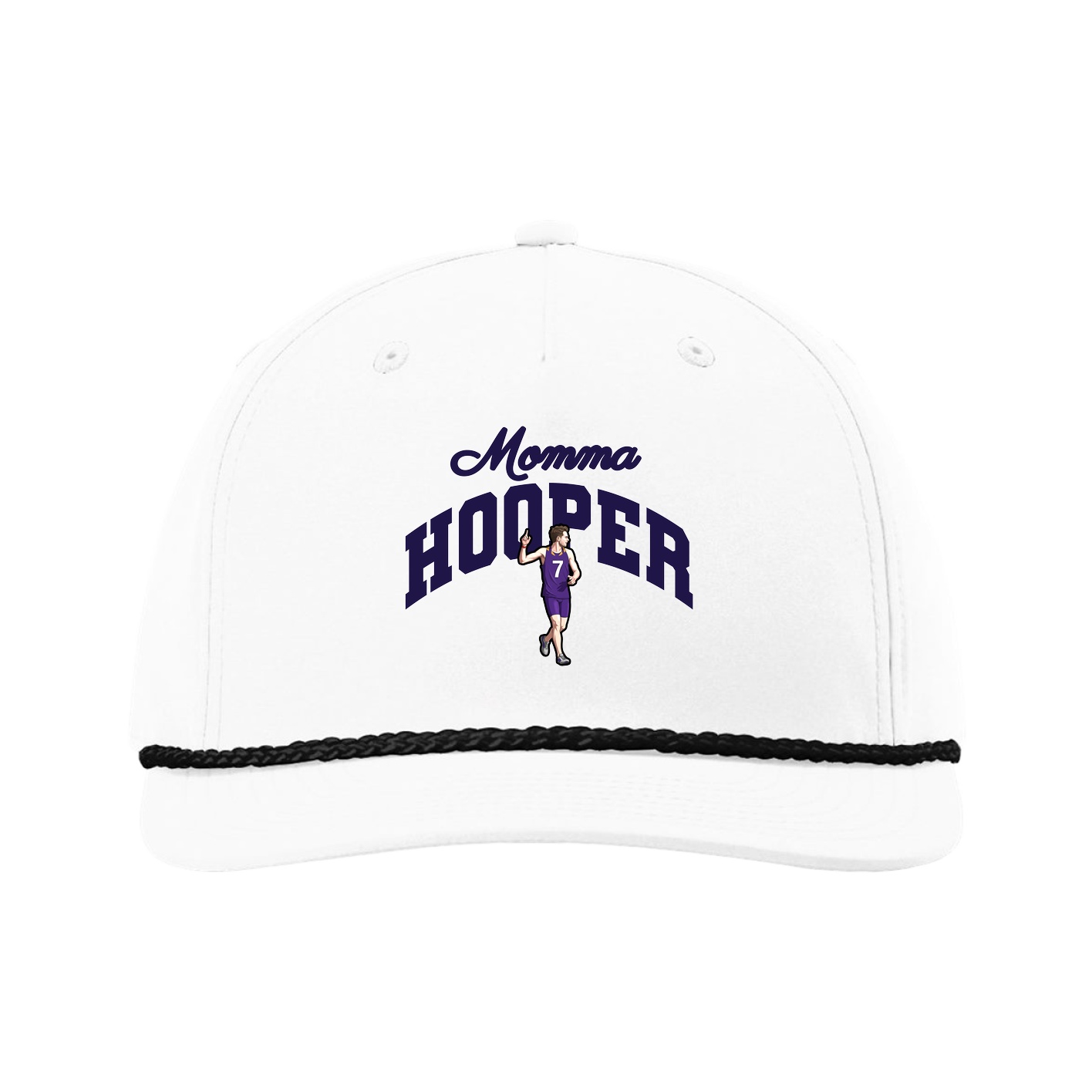Five-Panel Classic Rope Cap — Mothers Day Arch in White