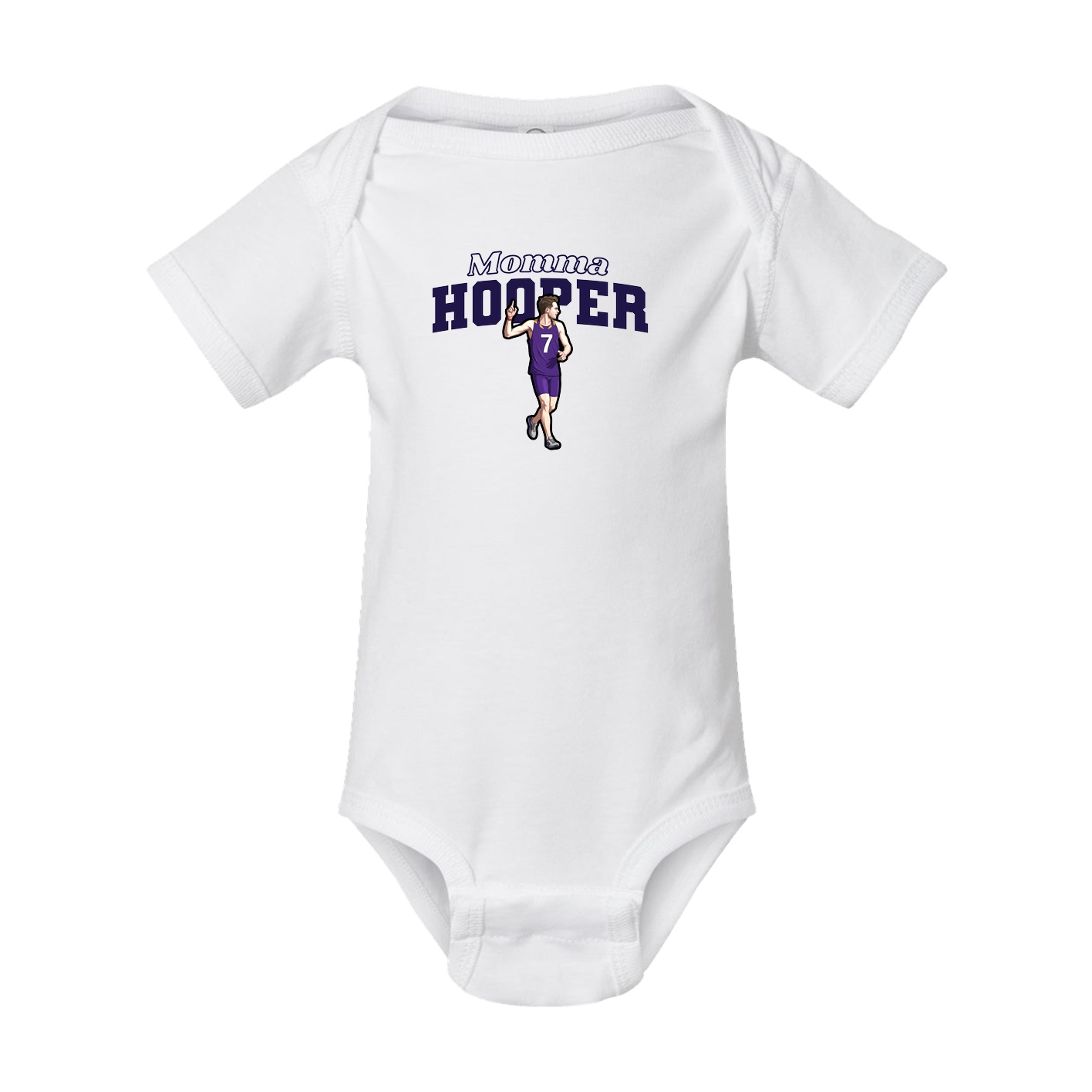 Baby Onesie — Mothers Day Block in White