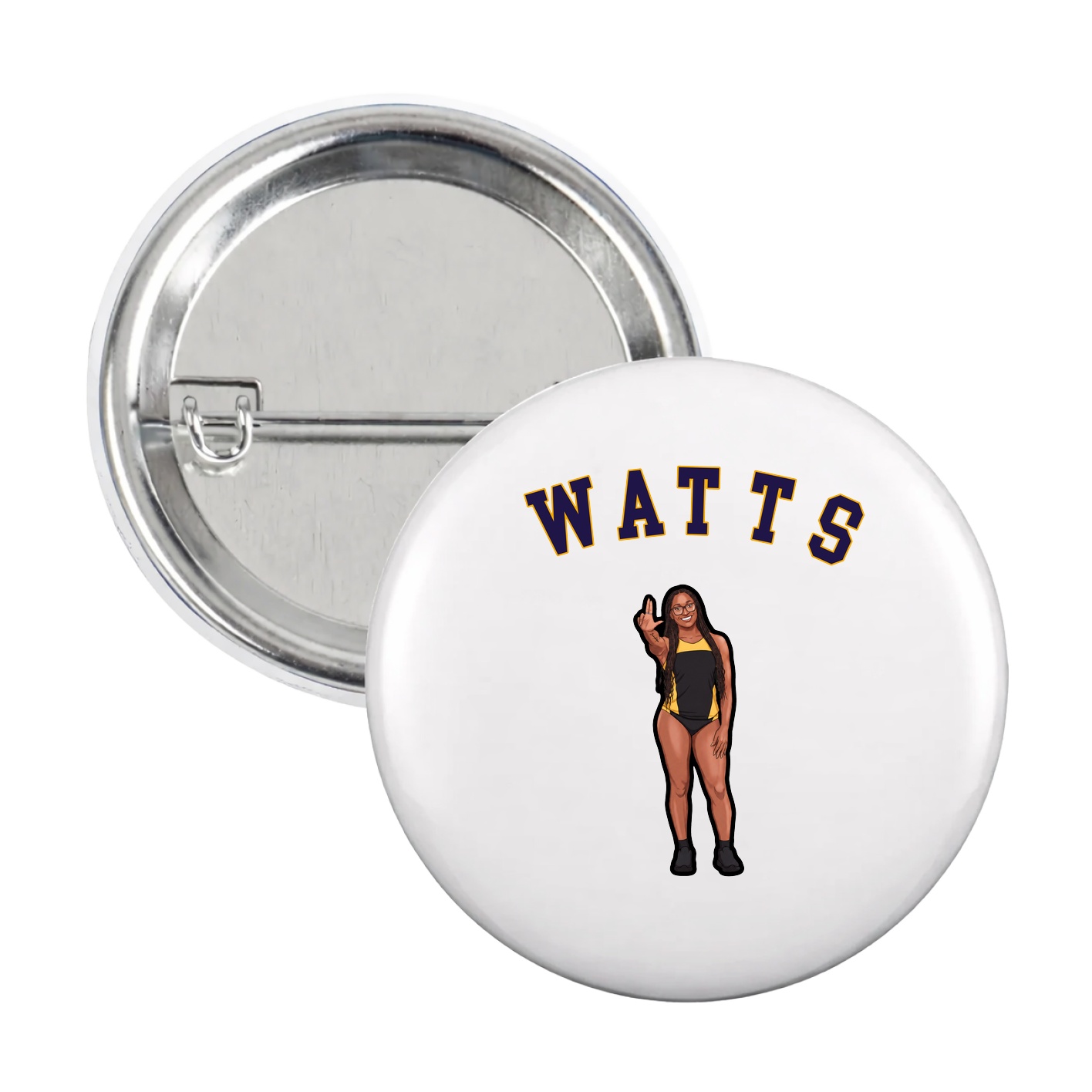 Game Day Button — Shirsey Arch in White