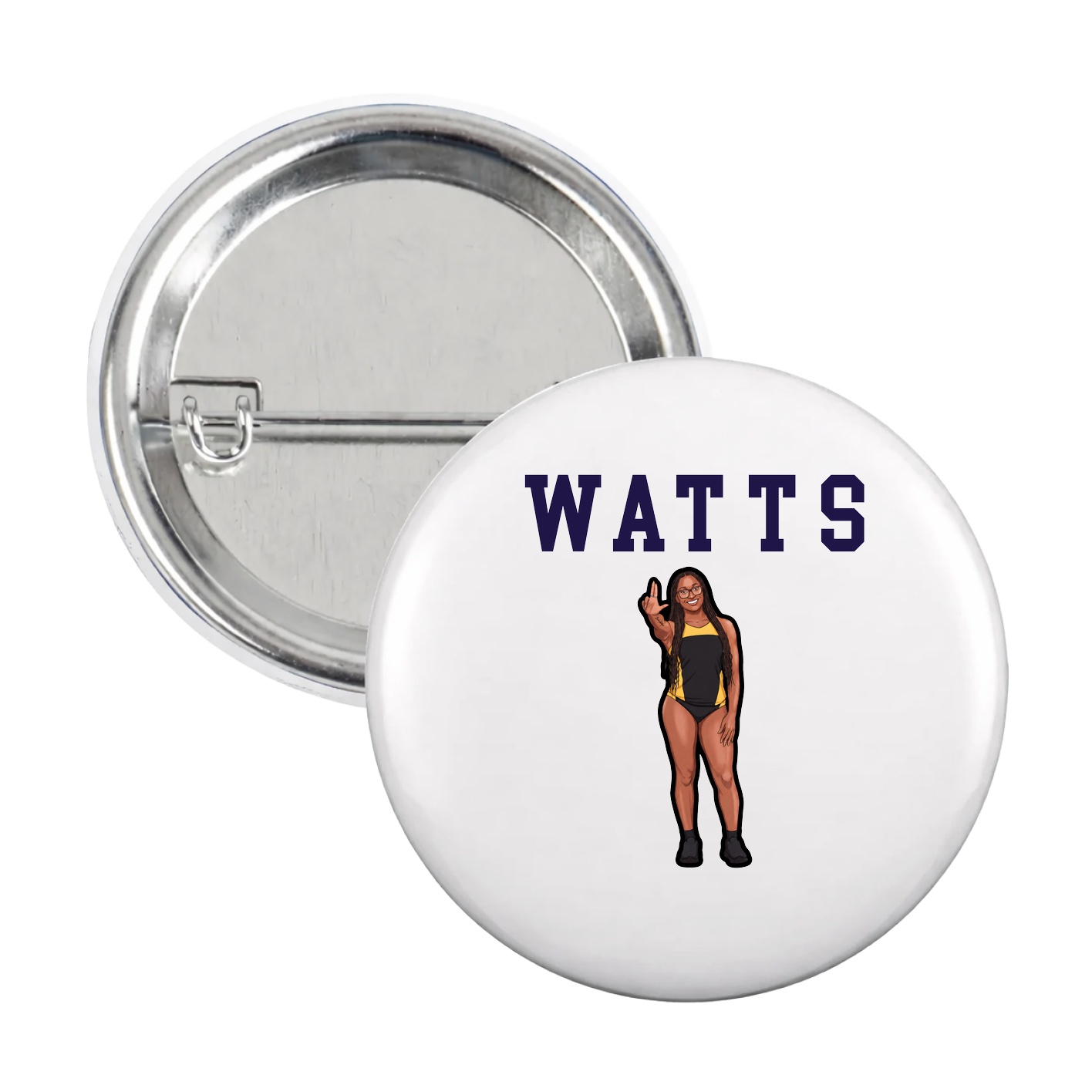 Game Day Button — Shirsey in White