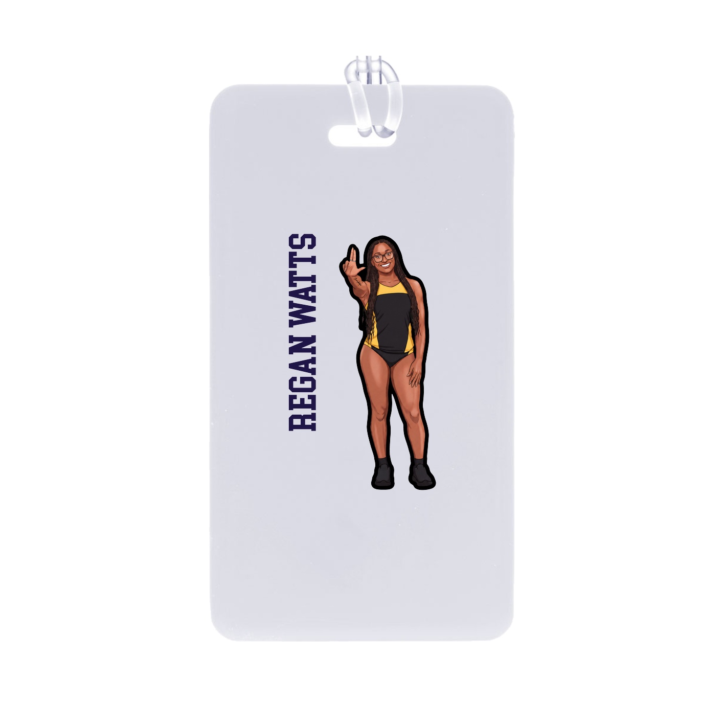Bag Tag — Name Vertical in Classic