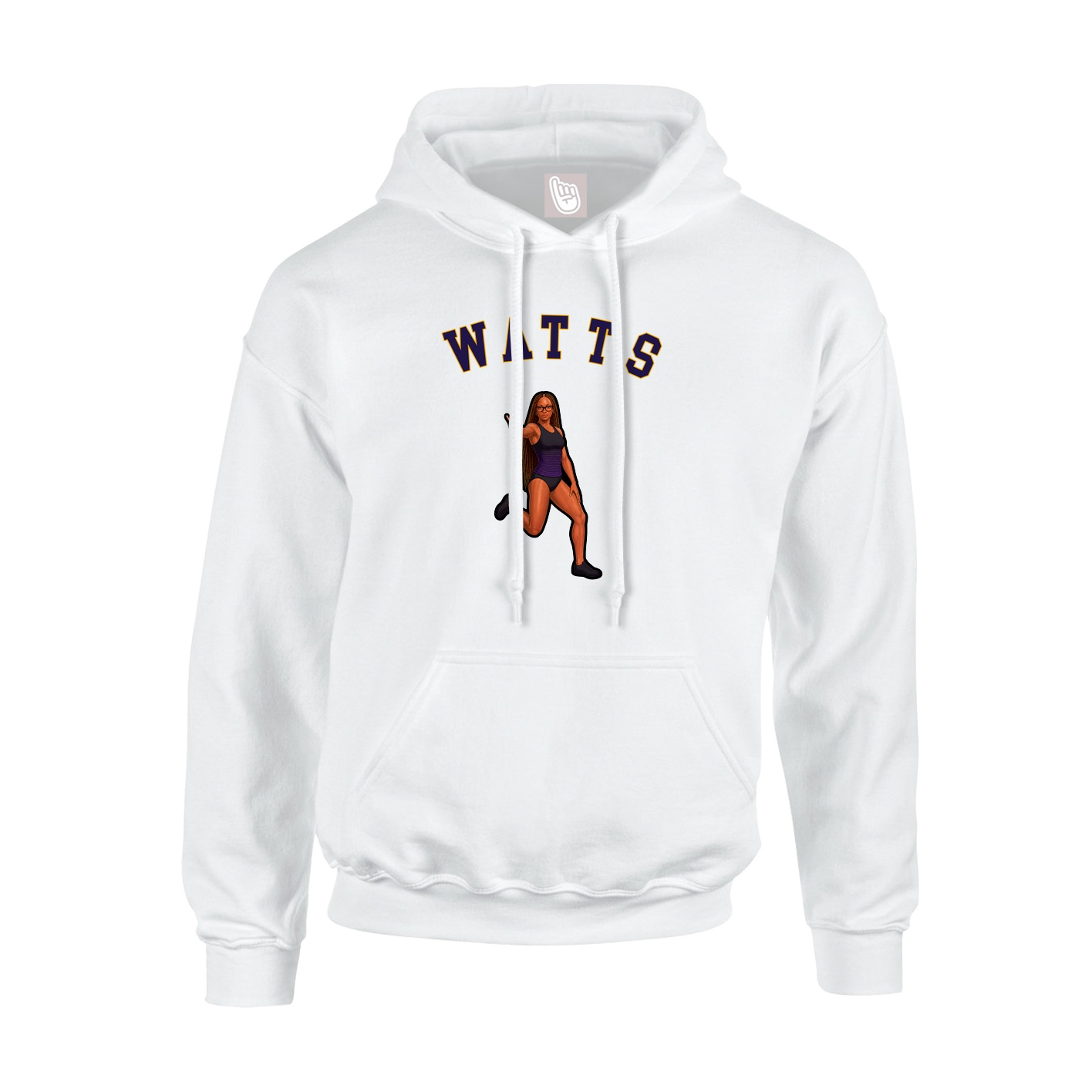 Youth Hoodie — Shirsey Arch in White