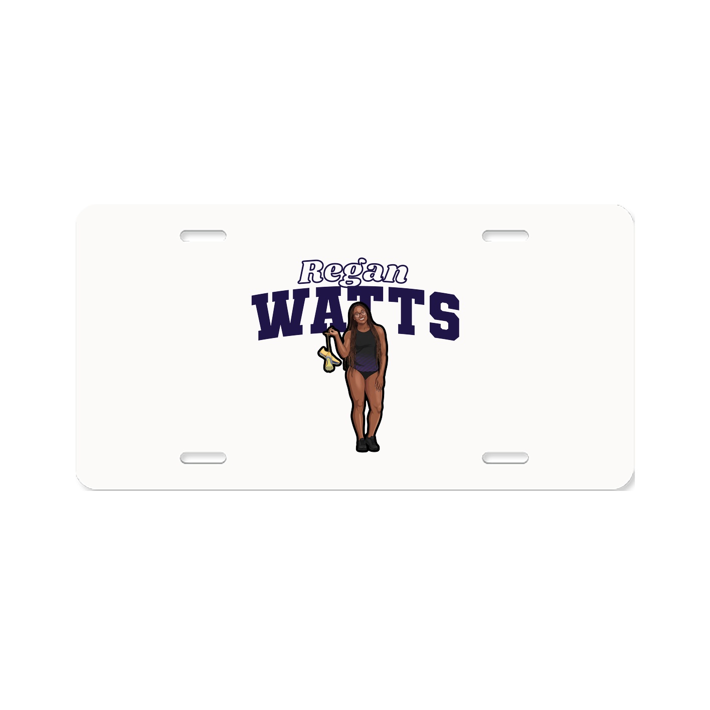 License Plate — Name Arch in Classic
