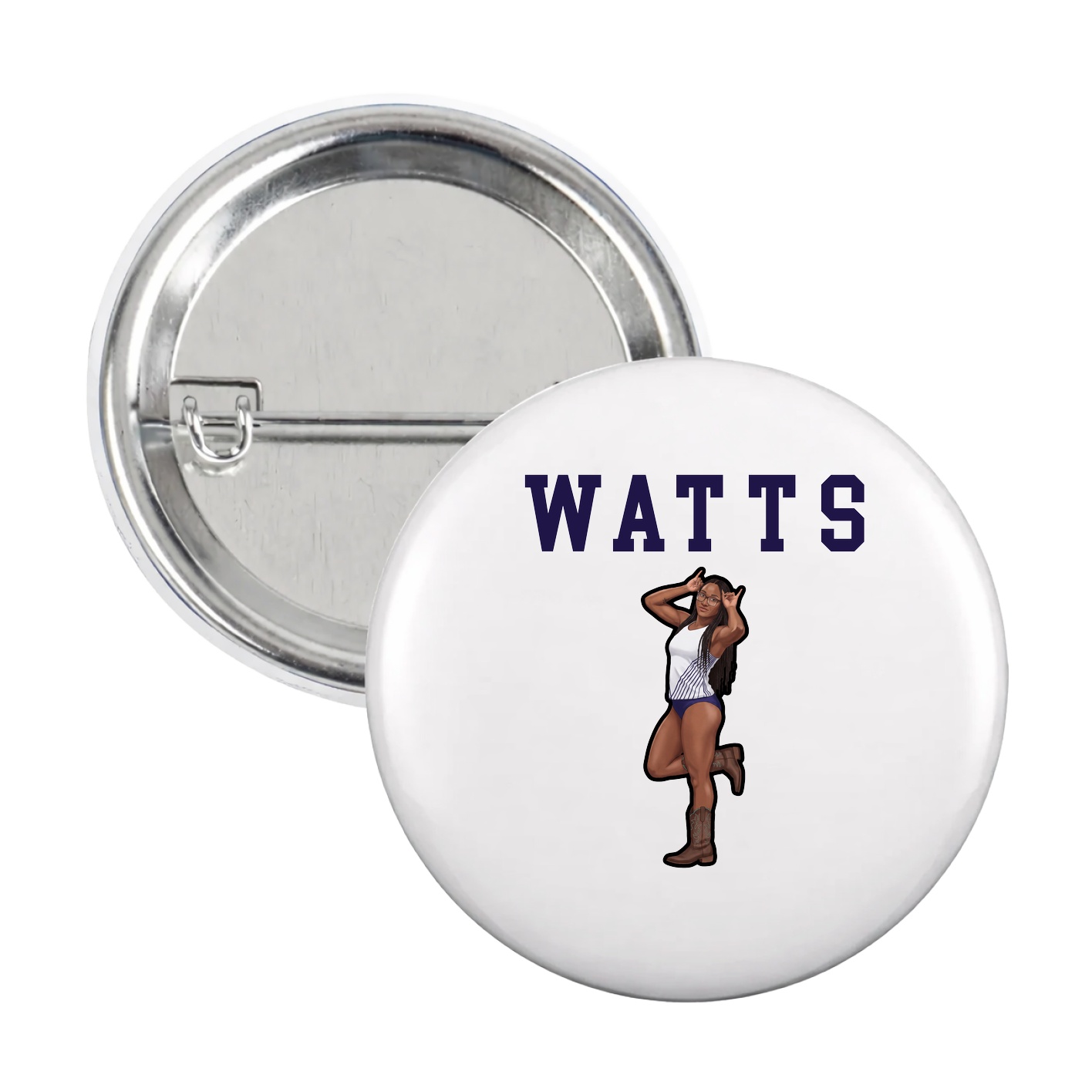 Game Day Button — Shirsey in White