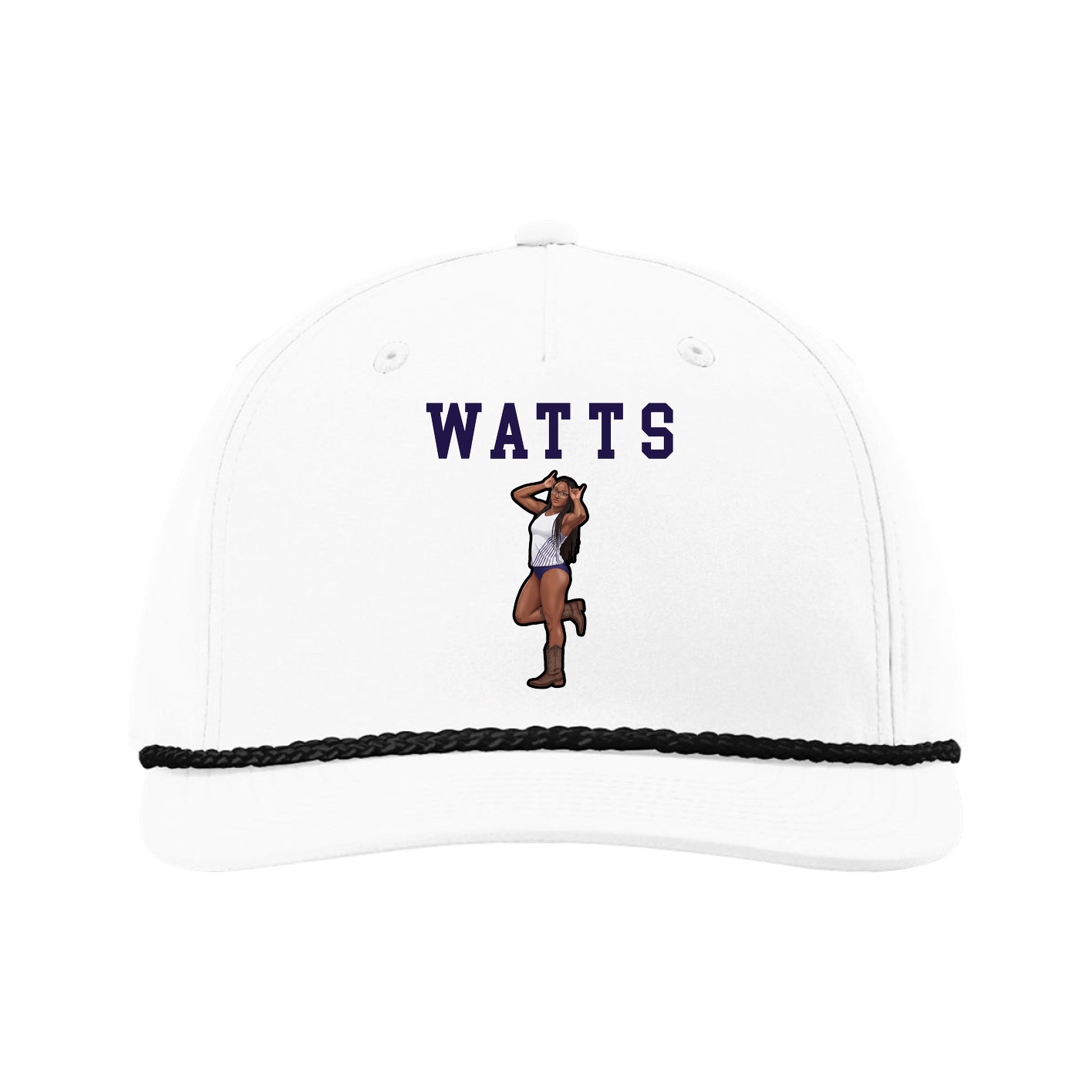 Five-Panel Classic Rope Cap — Shirsey in White