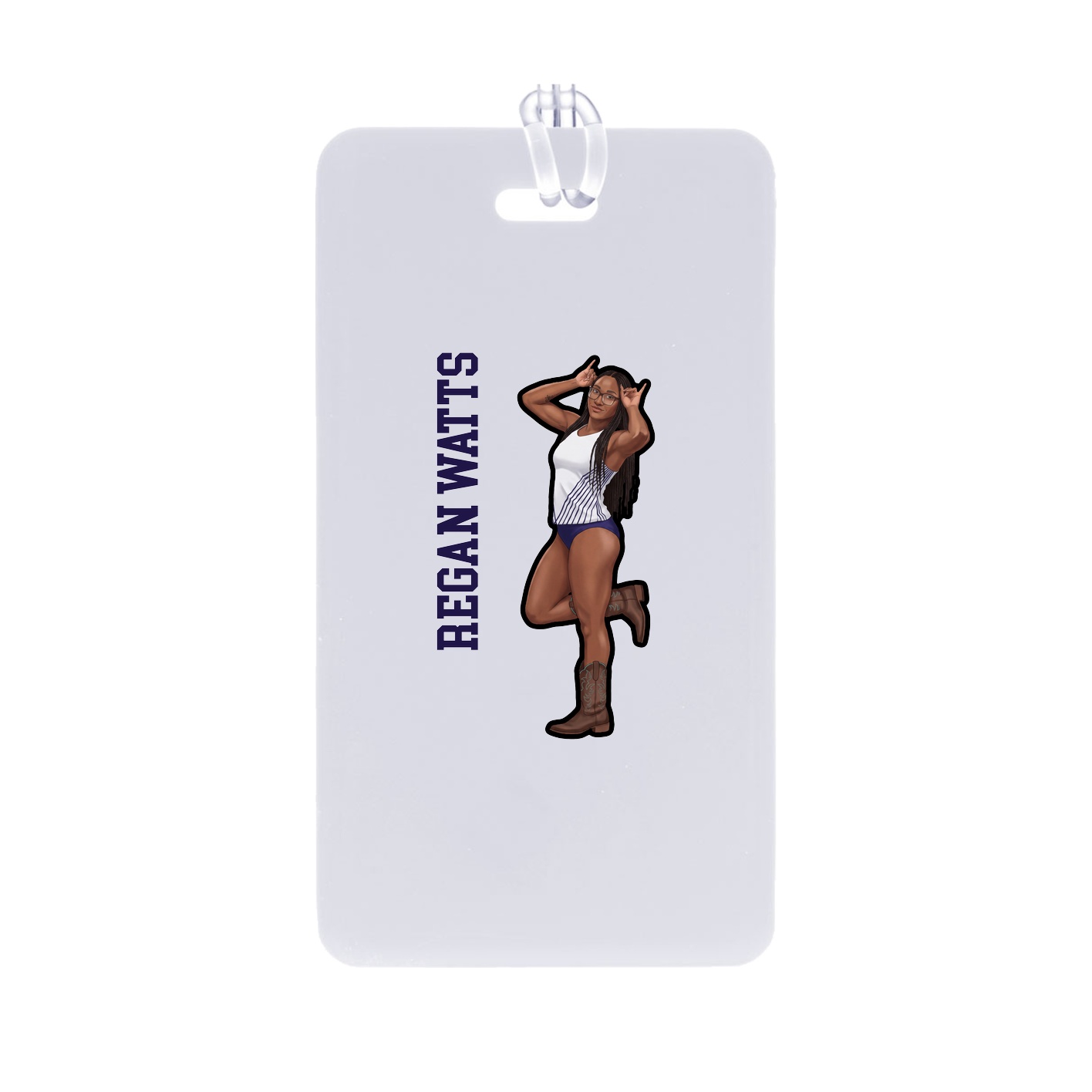 Bag Tag — Name Vertical in Classic