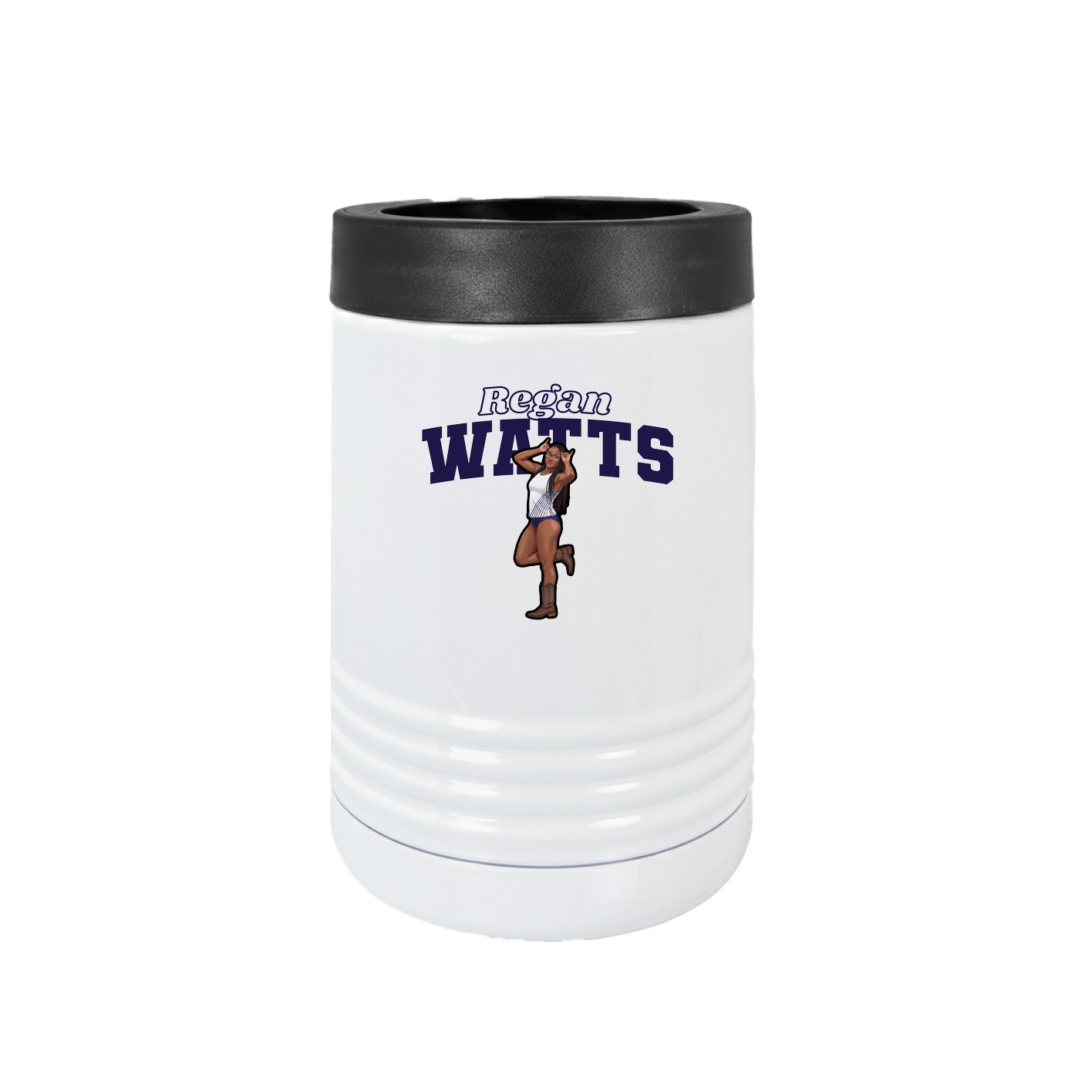 Beverage Holder — Name Arch in White