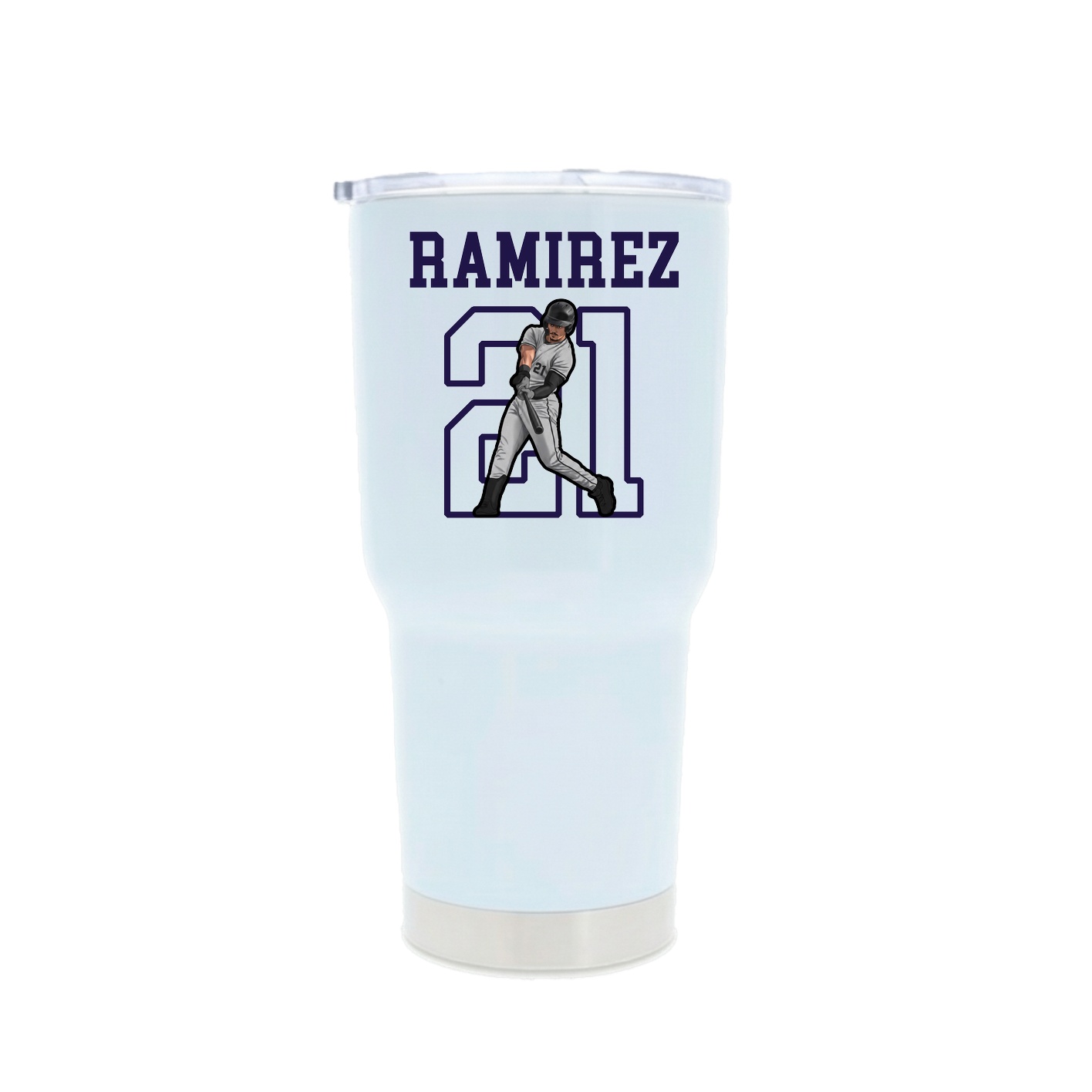 30oz Stainless Steel Tumbler — Shirsey in White