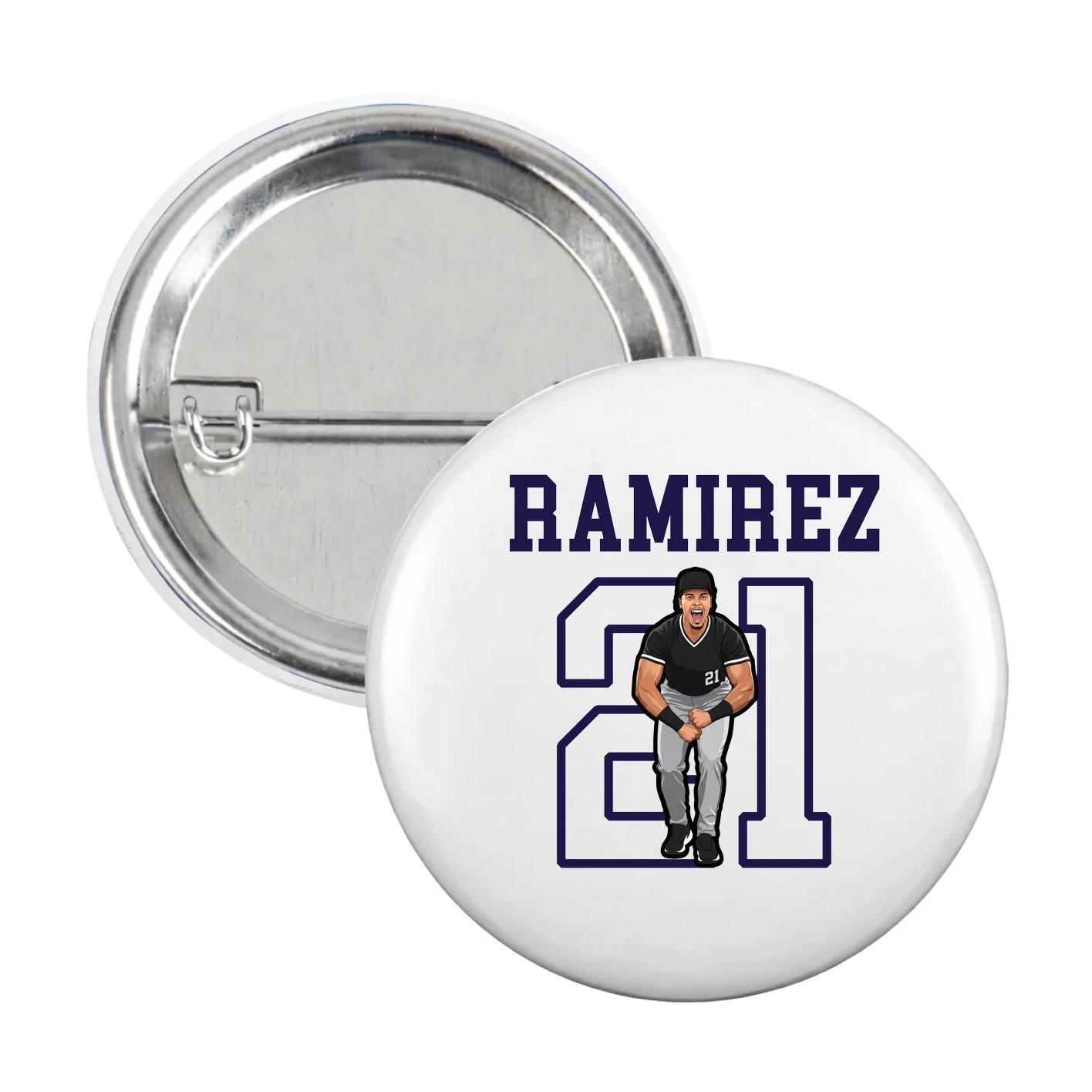Game Day Button — Shirsey in White