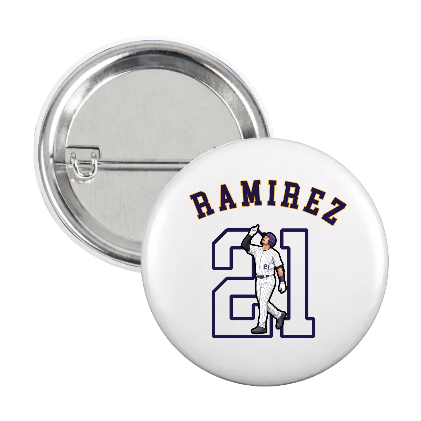Game Day Button — Shirsey Arch in White
