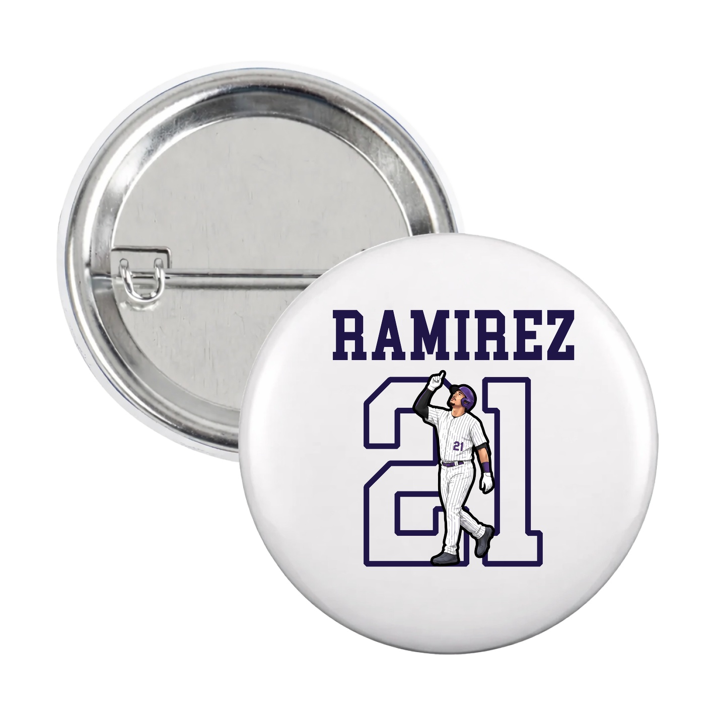 Game Day Button — Shirsey in White