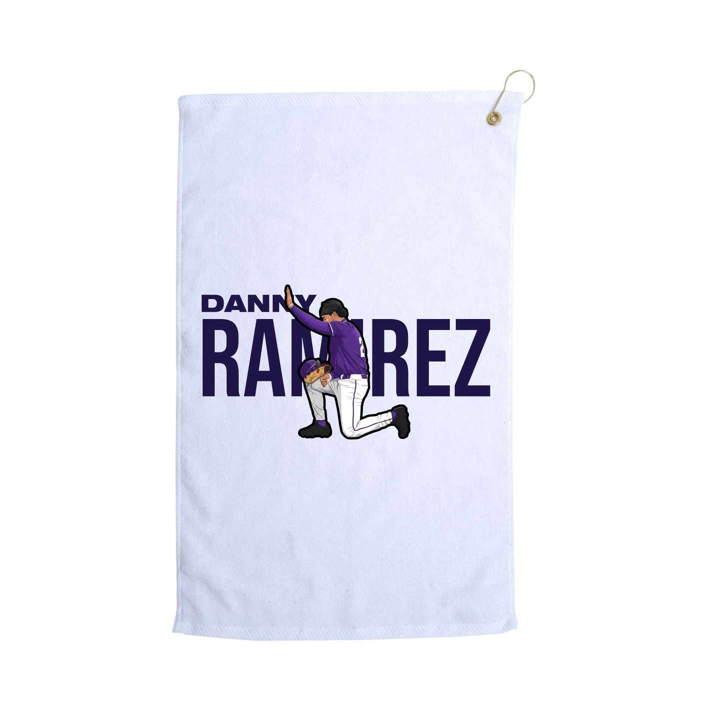 Golf Towel — Player Name in White