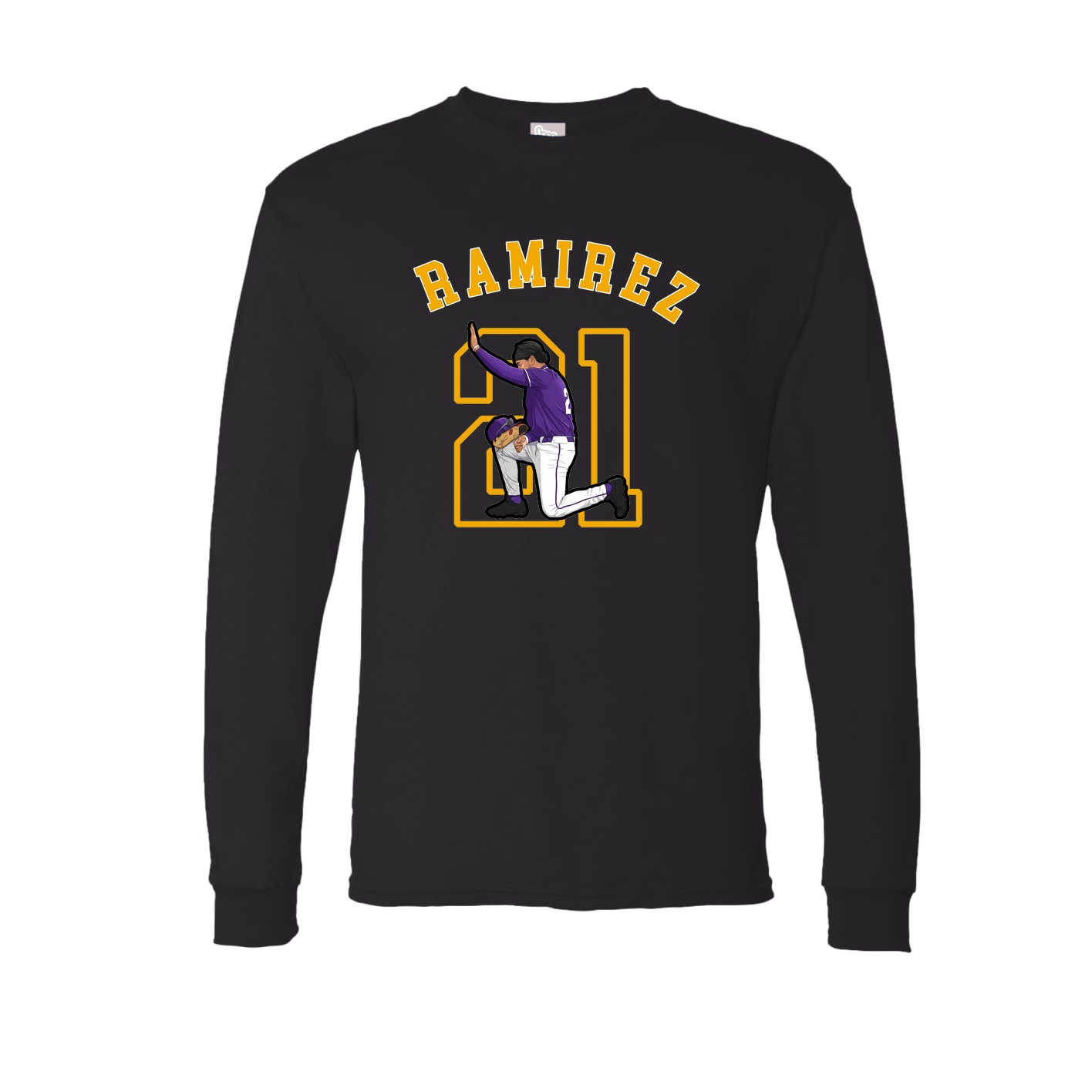 Long Sleeve Tee — Shirsey Arch in Black