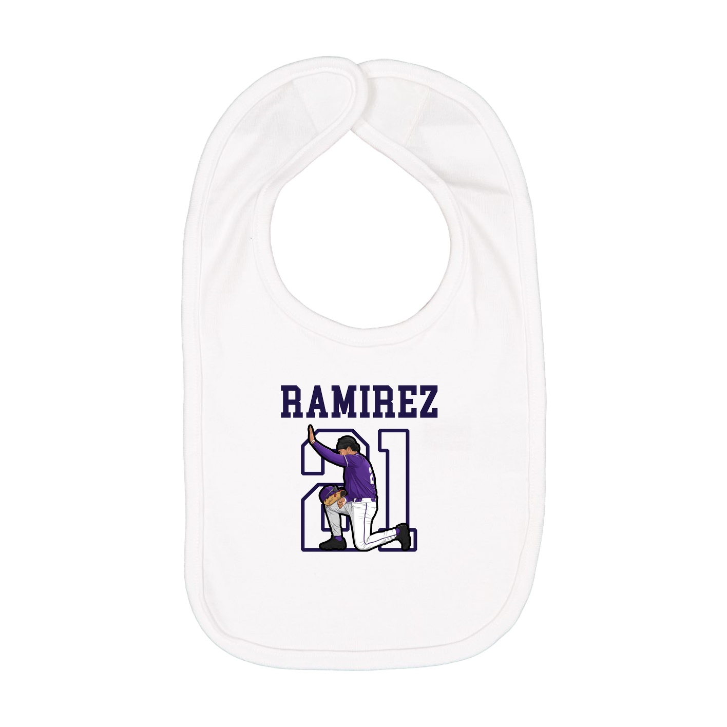 Infant Bib — Shirsey in White