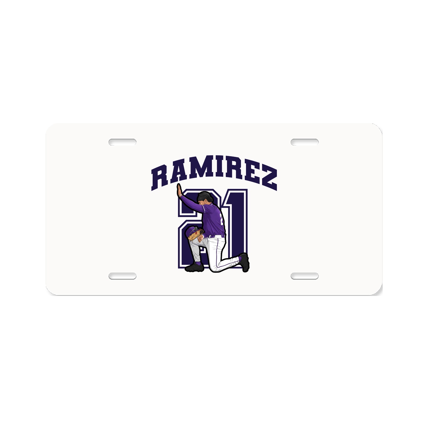 License Plate — Number in Classic