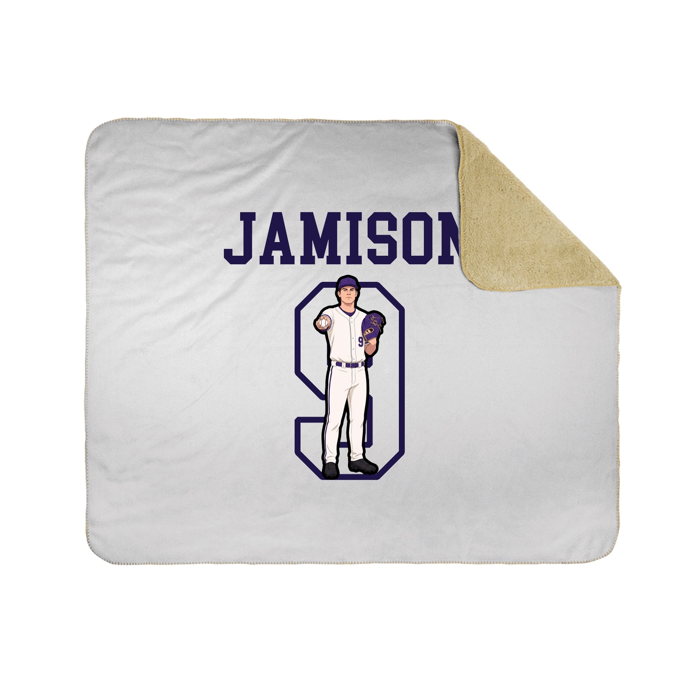 Throw Blanket — Shirsey in White