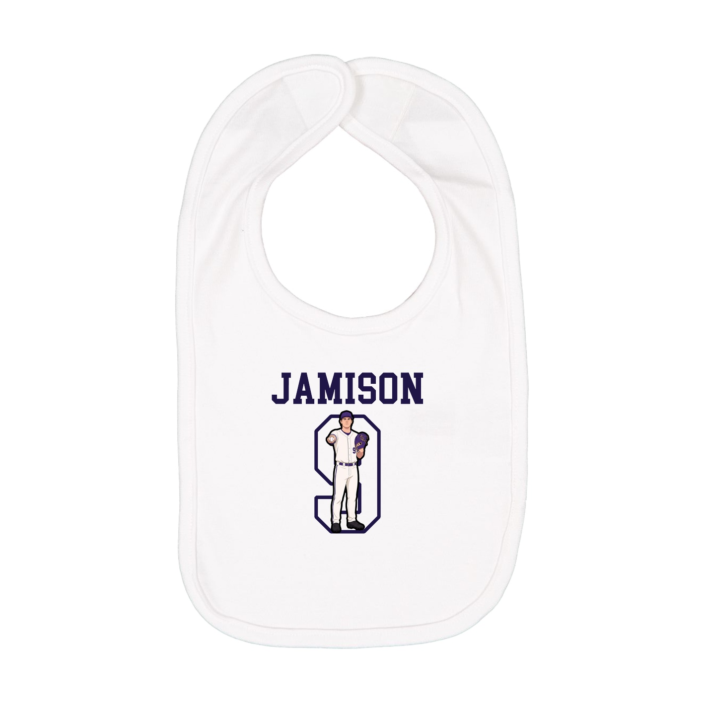 Infant Bib — Shirsey in White